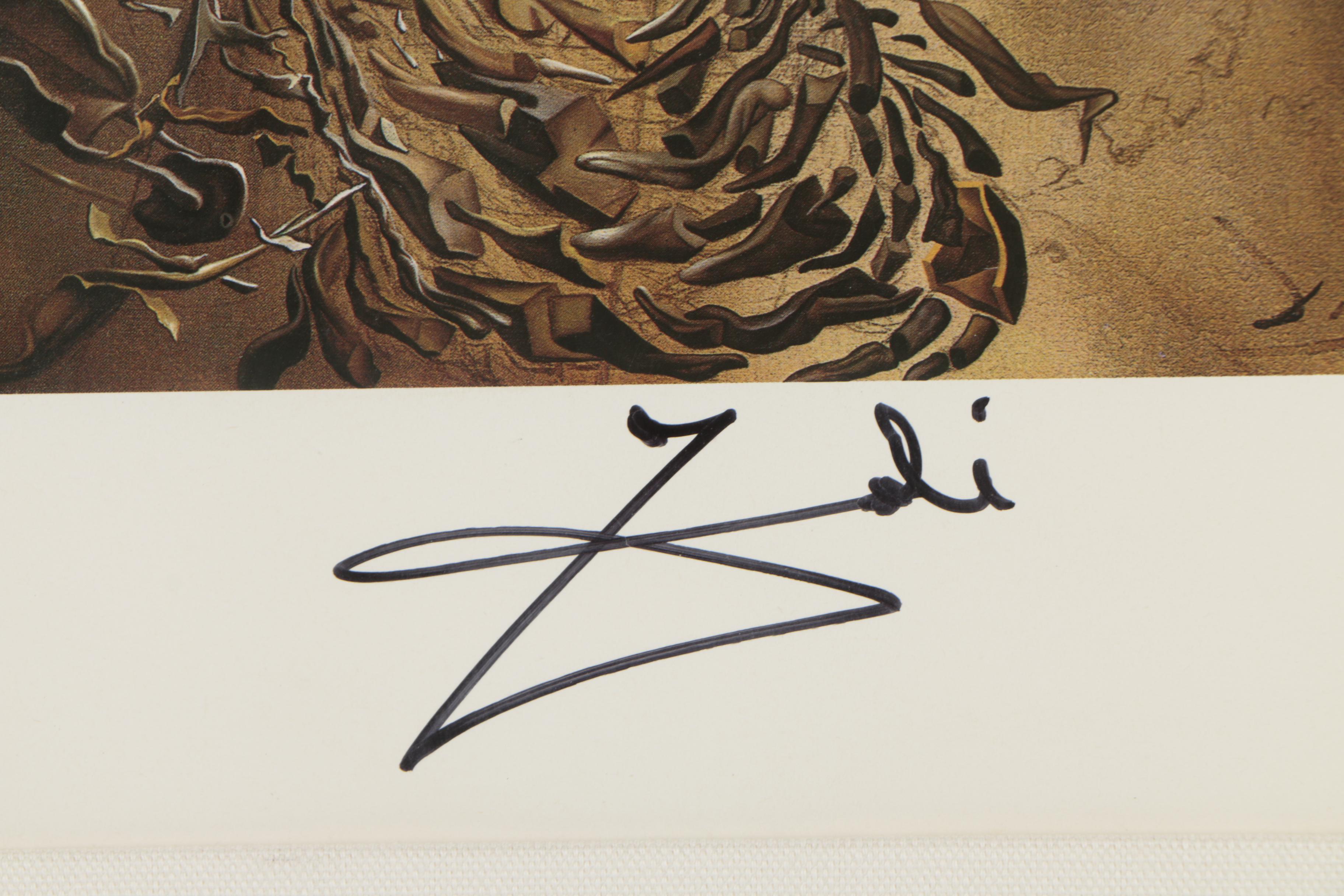 Offset Lithograph After Salvador Dalí "Exploding Raphaelesque Head"