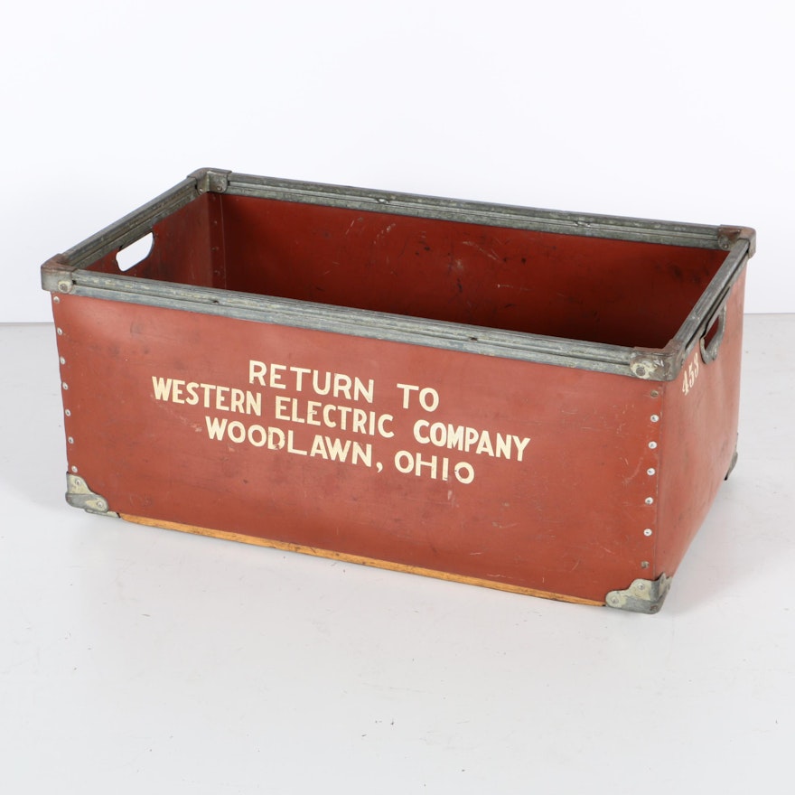 Vintage Western Electric Company Bin