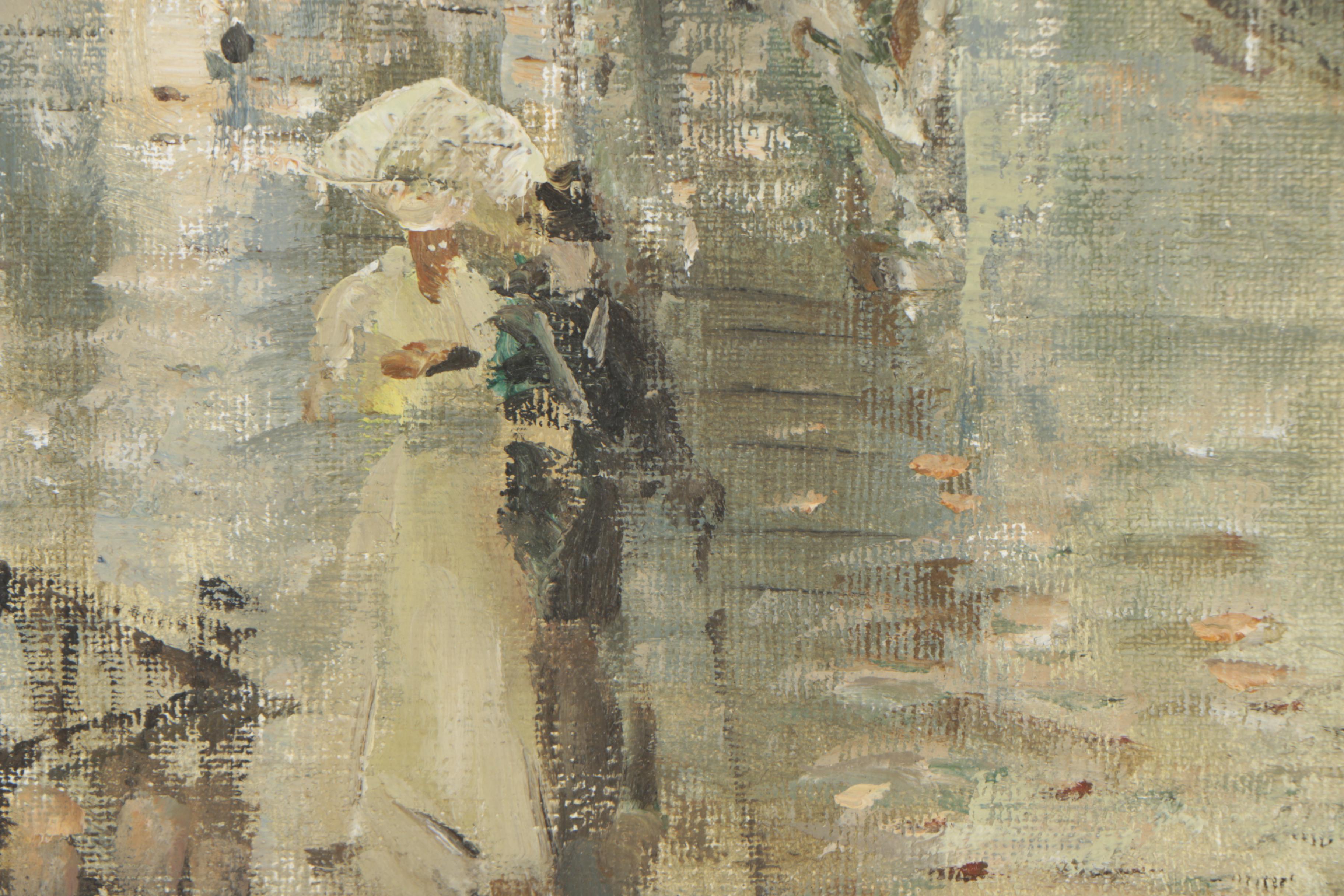 Kuznetsov Oil Painting of Rainy Street