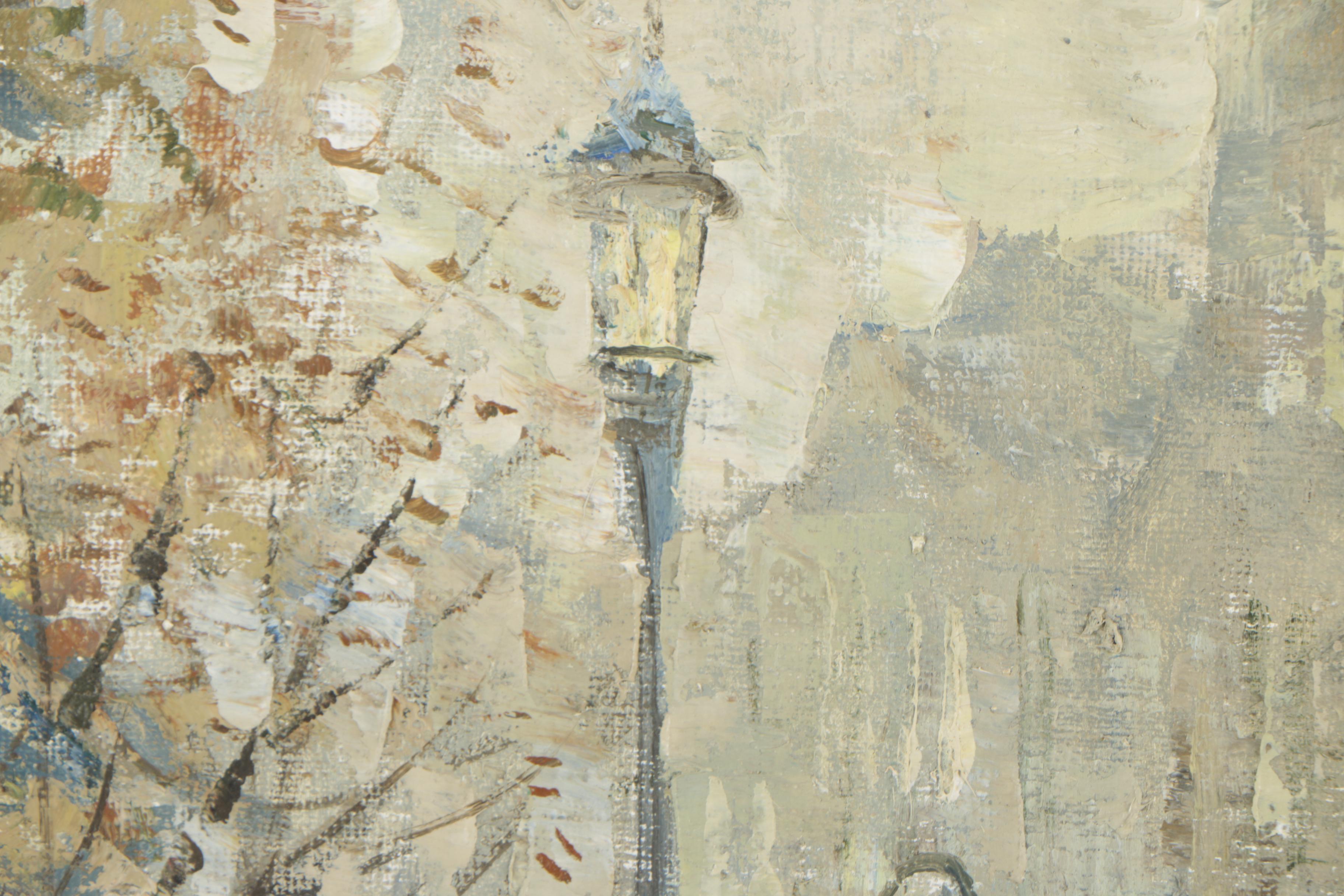 Kuznetsov Oil Painting of Rainy Street