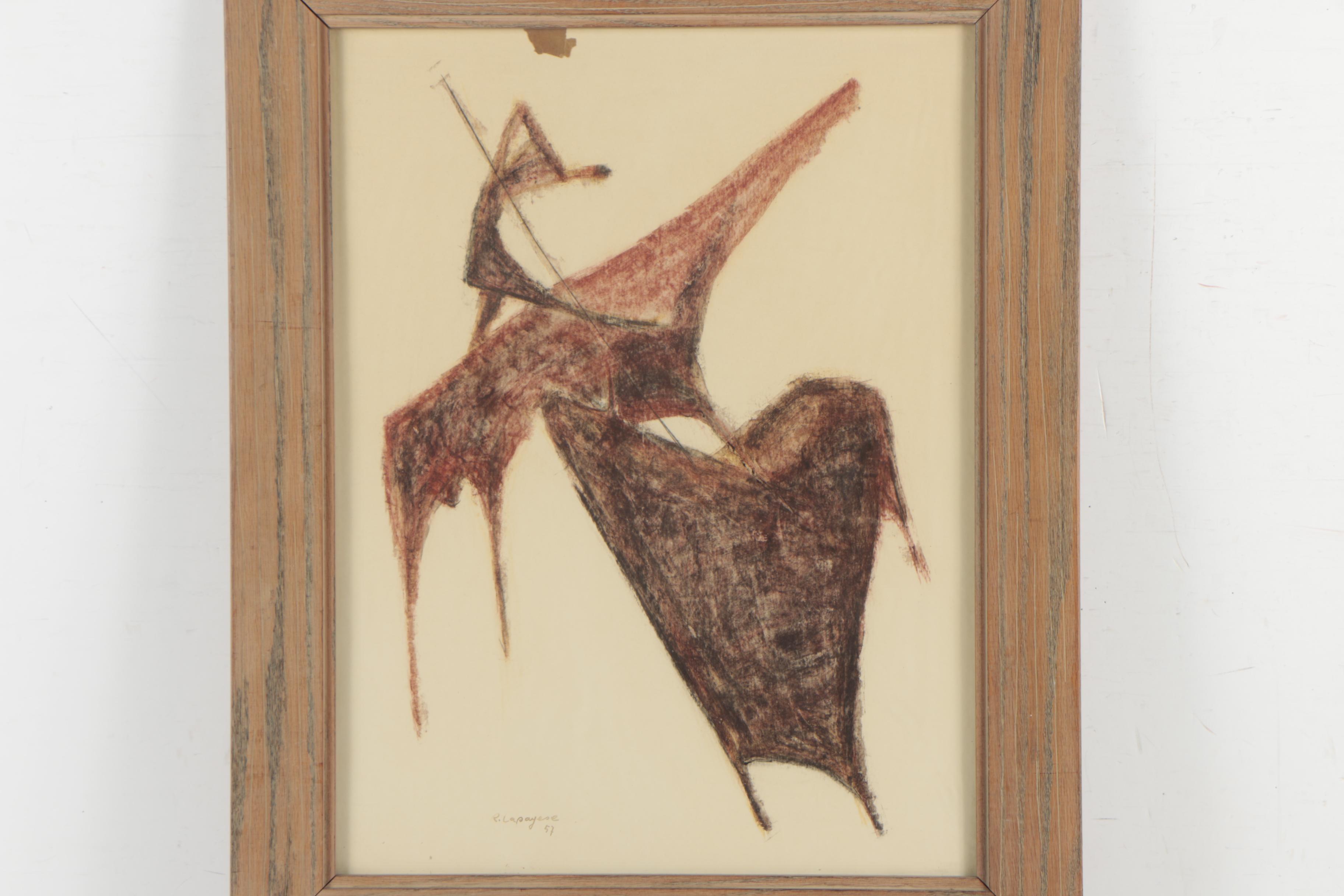 Ramon Lapayese Mixed Media Drawing