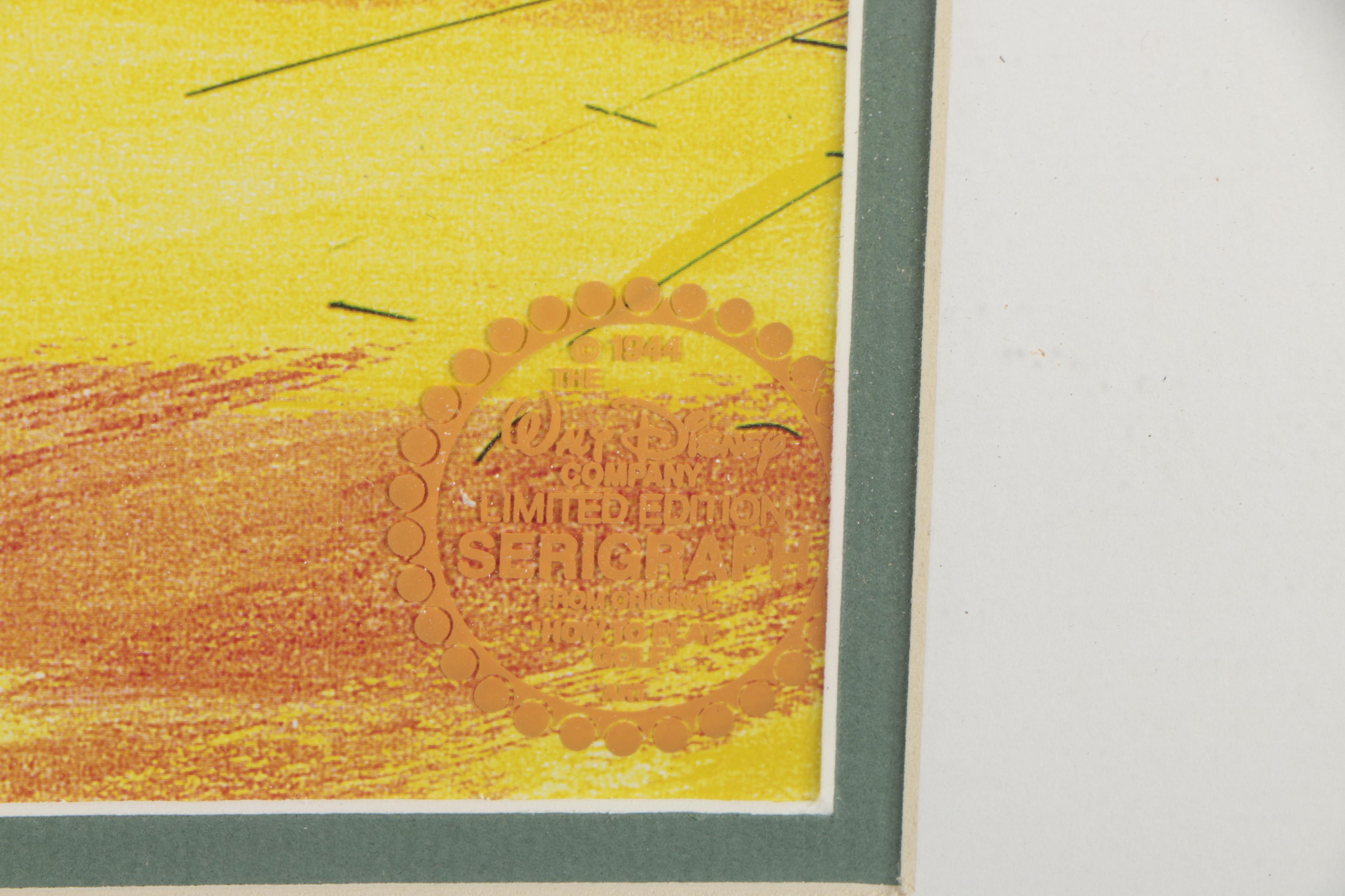 Walt Disney Animation Sericel of Goofy