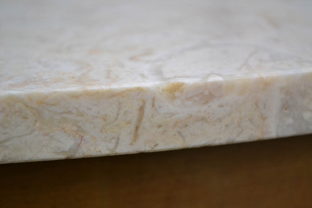 French Provincial Marble Top Coffee Table