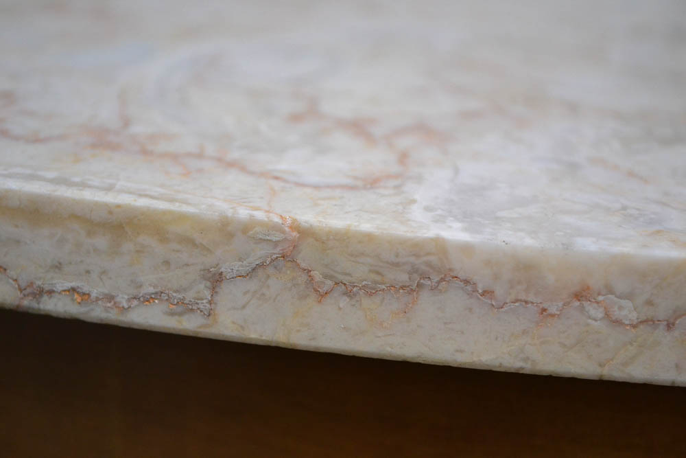 French Provincial Marble Top Coffee Table