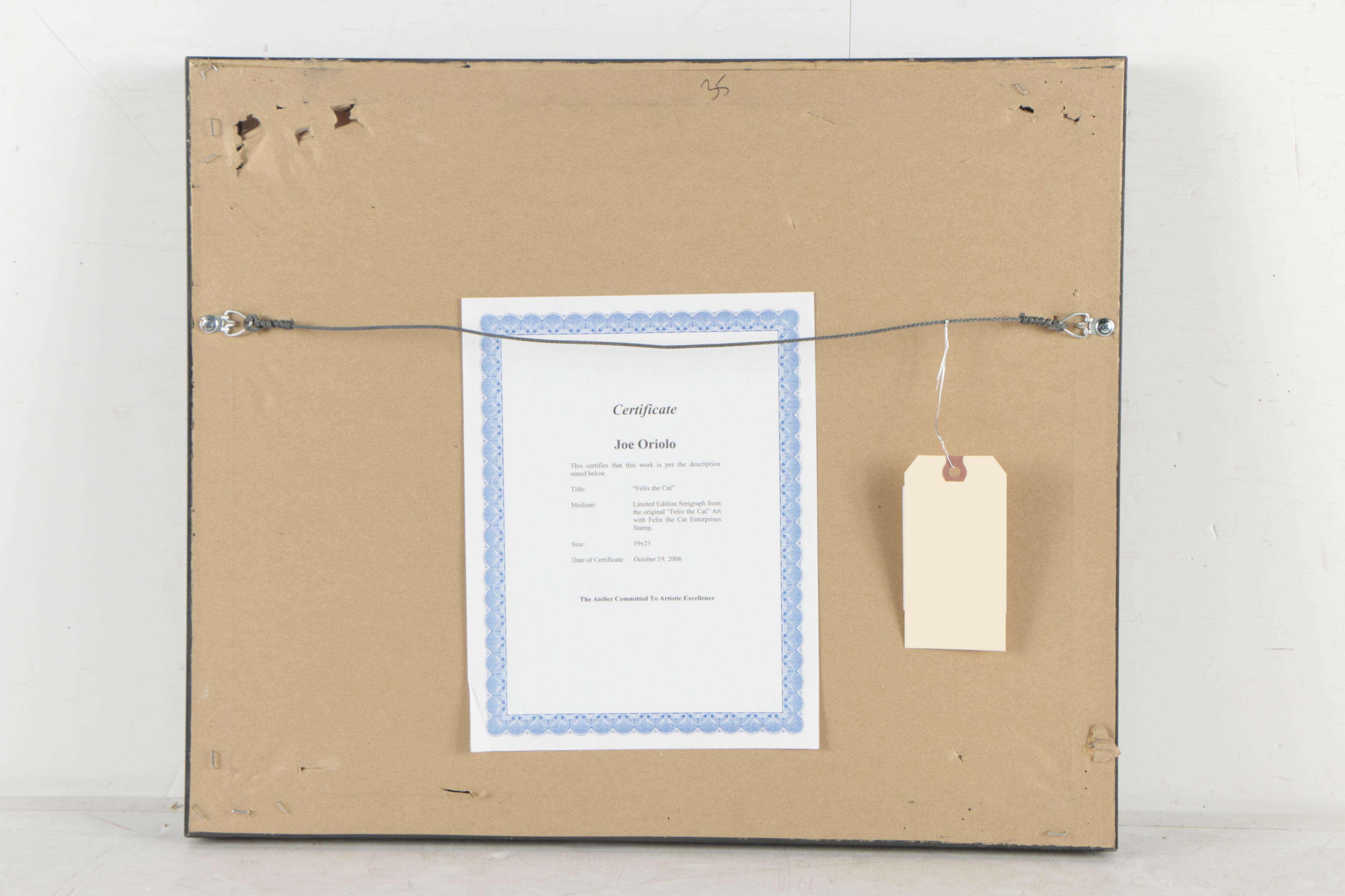 Felix the Cat Animation Sericel