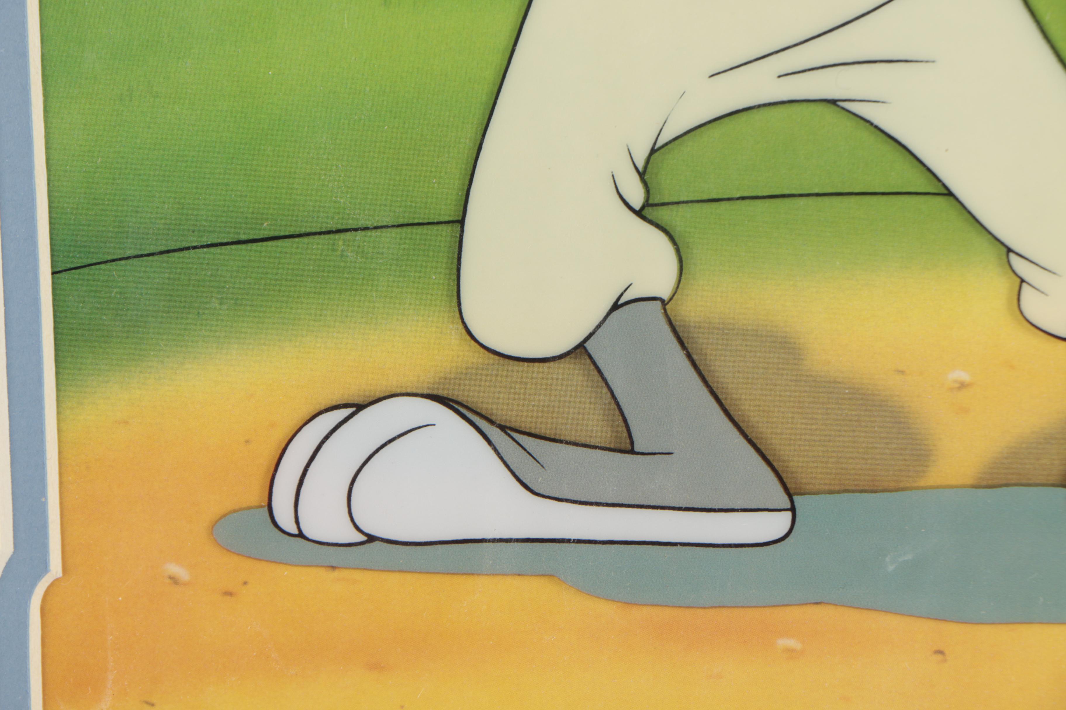 Warner Brothers Production Cel "Bugs at Bat"