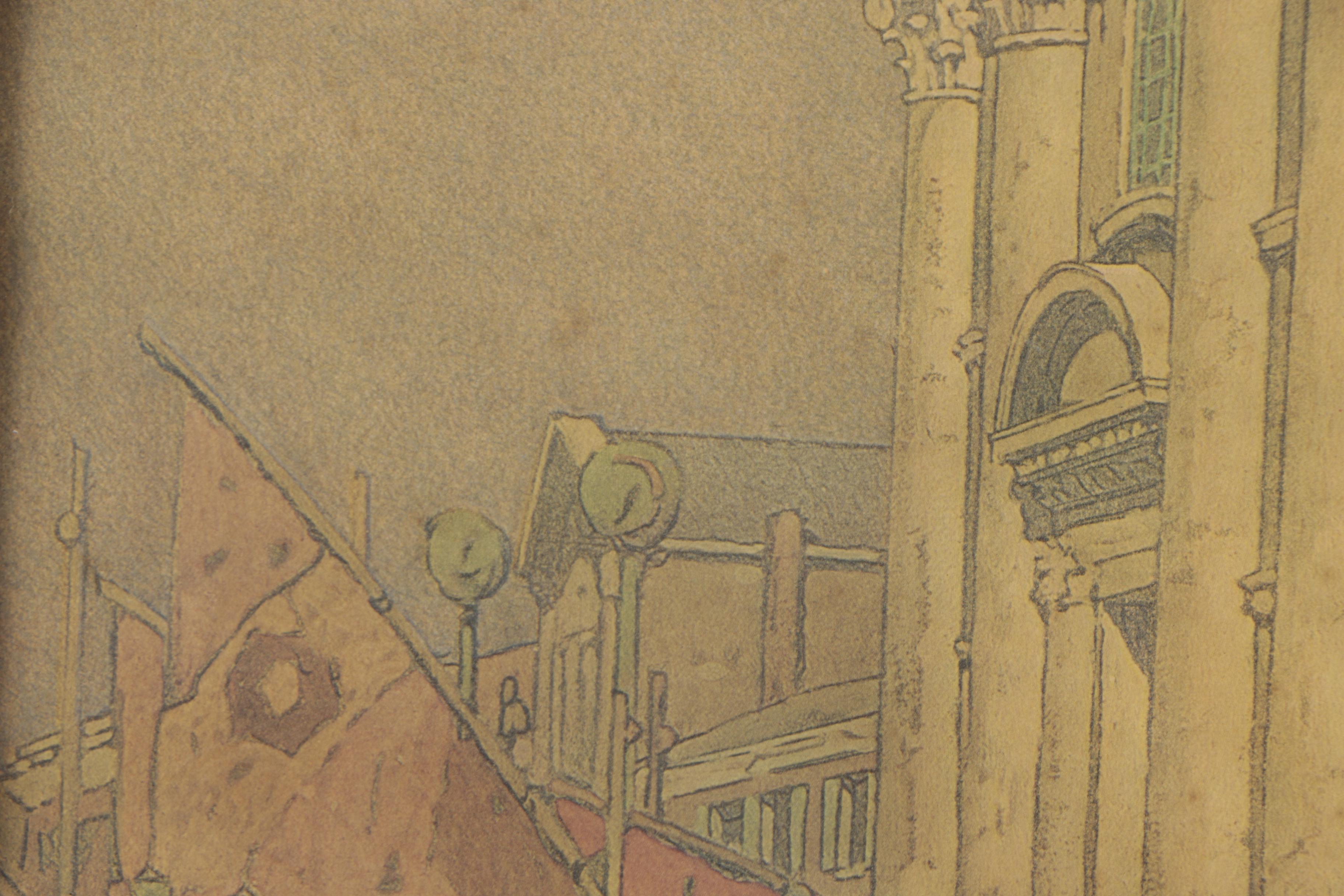 Offset Lithograph After Jules Gurein