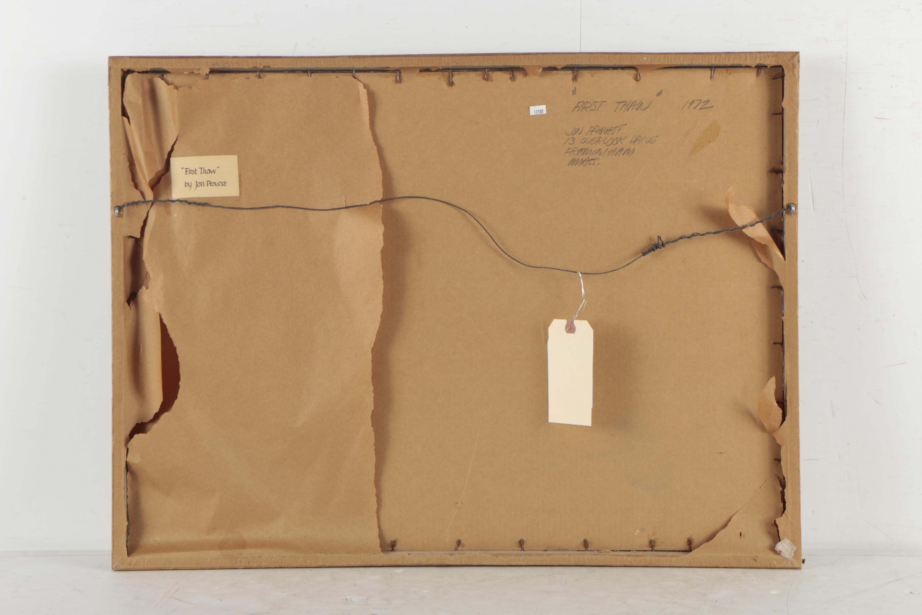 Jon Provest Watercolor Painting "First Thaw"