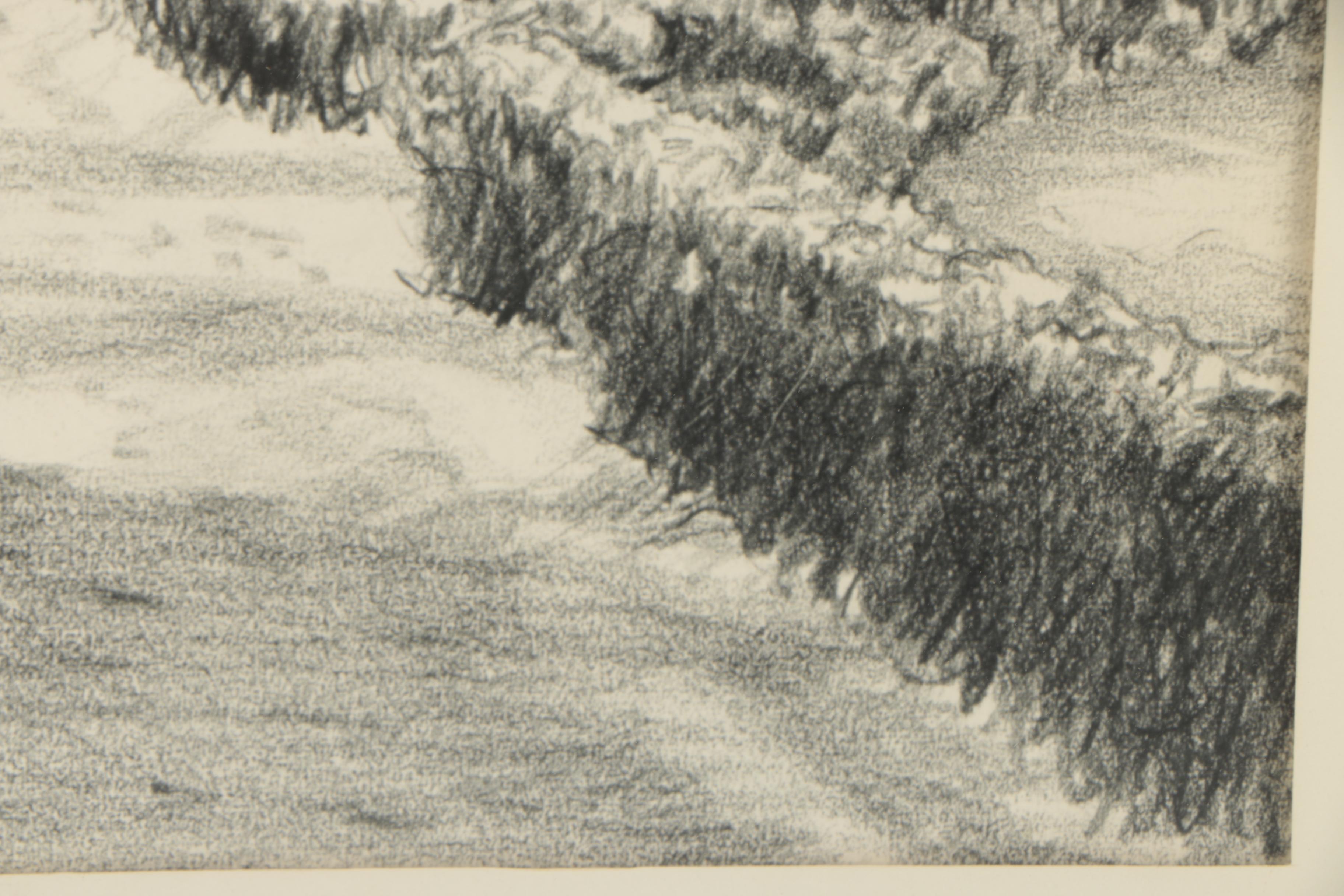 Lithograph After Rockwell Schaefer "First Snow"