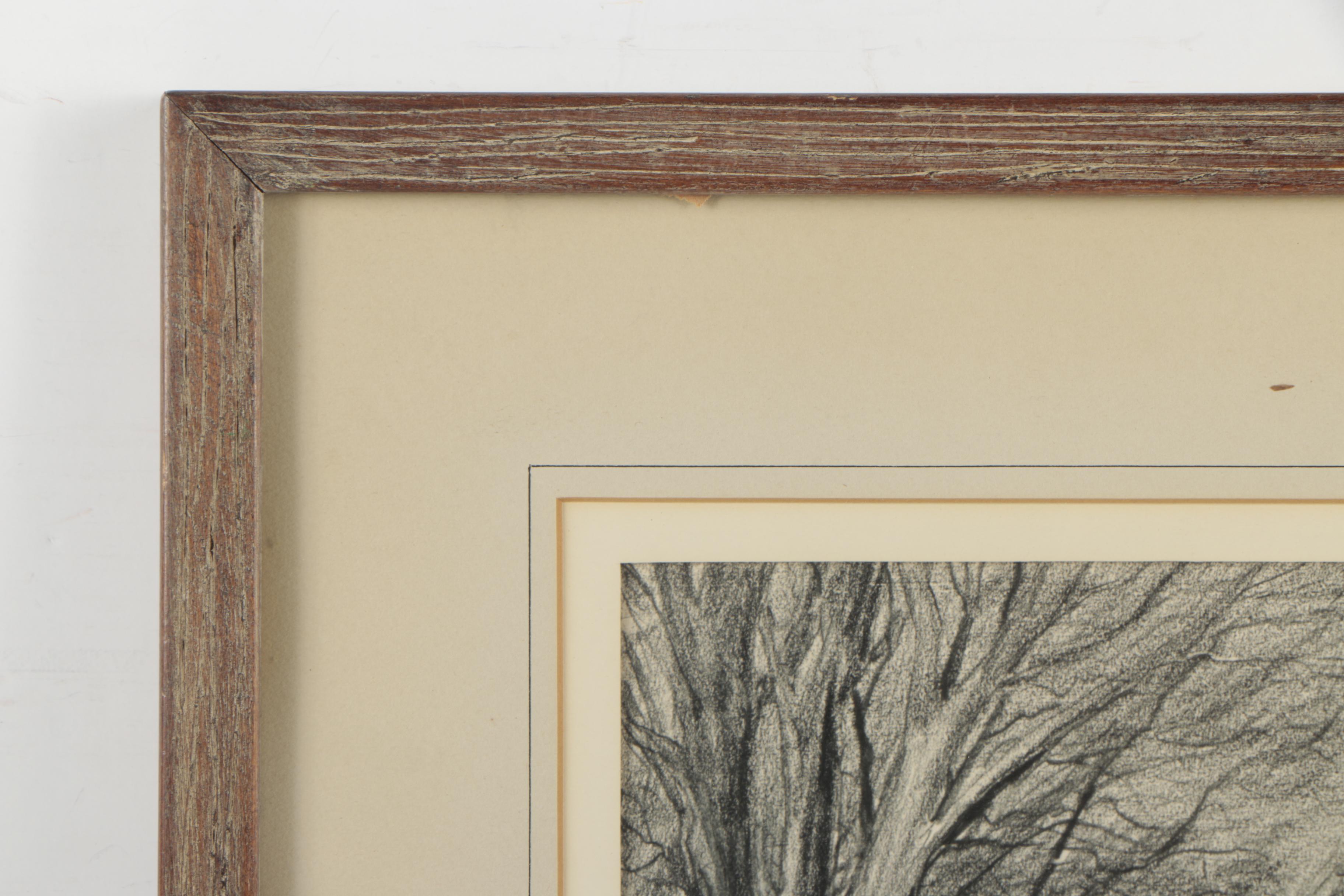 Lithograph After Rockwell Schaefer "First Snow"