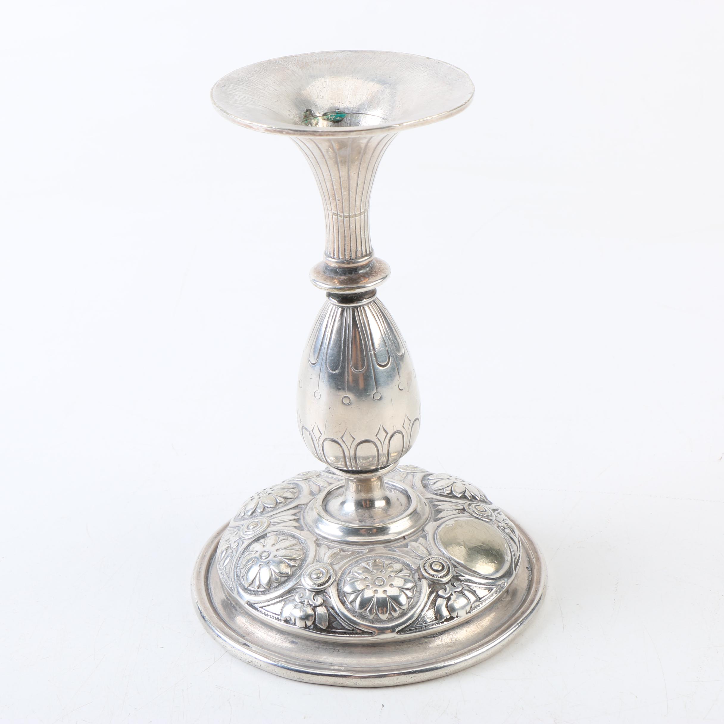 Vintage Elkington & Co. Silver Plate Candlestick