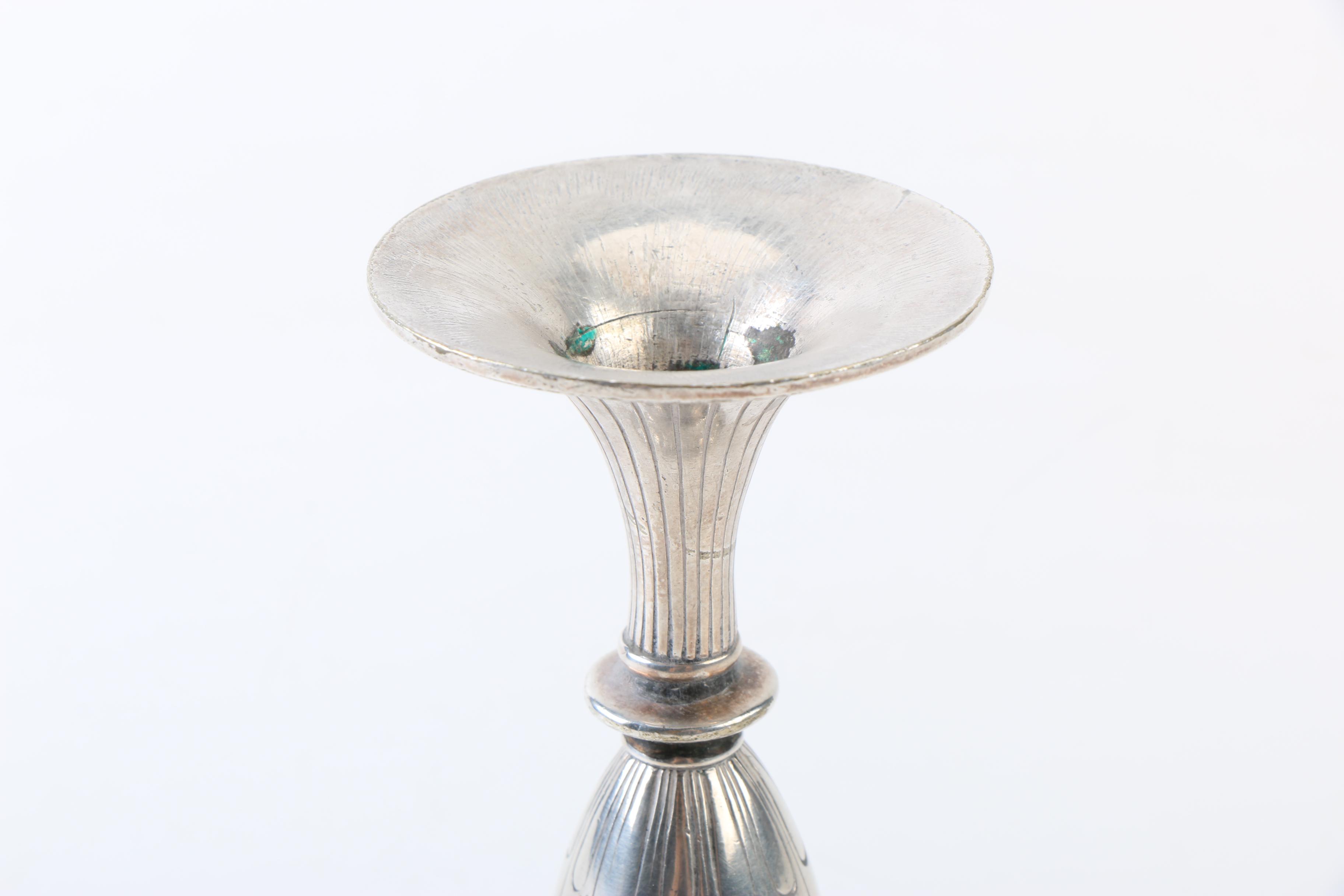 Vintage Elkington & Co. Silver Plate Candlestick