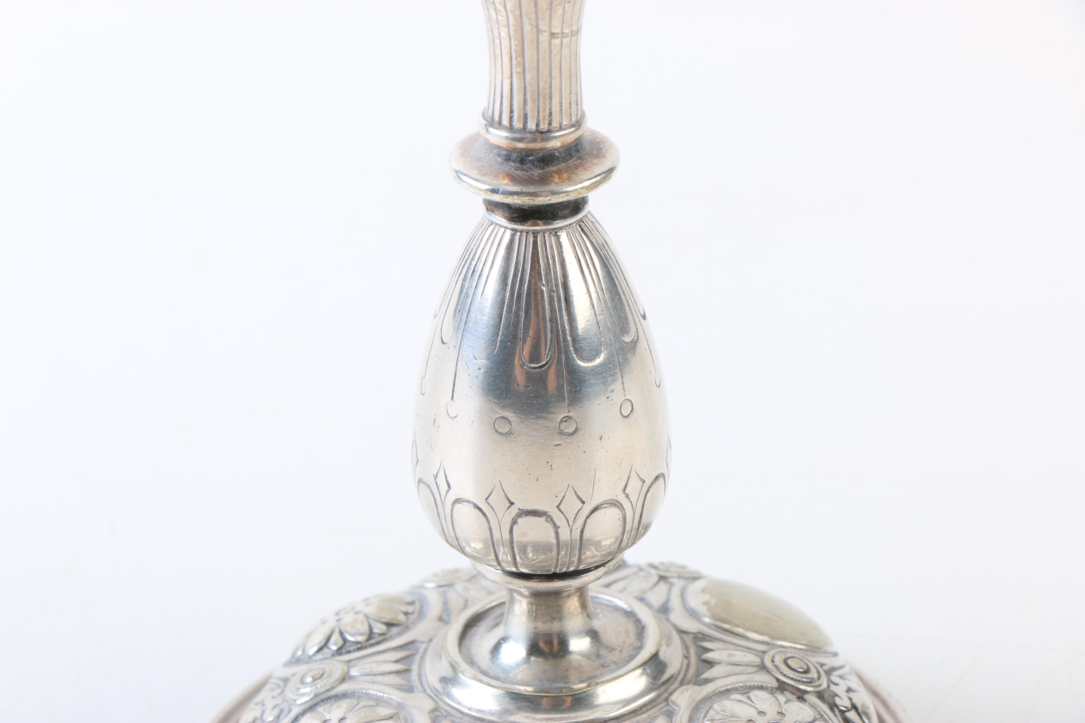 Vintage Elkington & Co. Silver Plate Candlestick