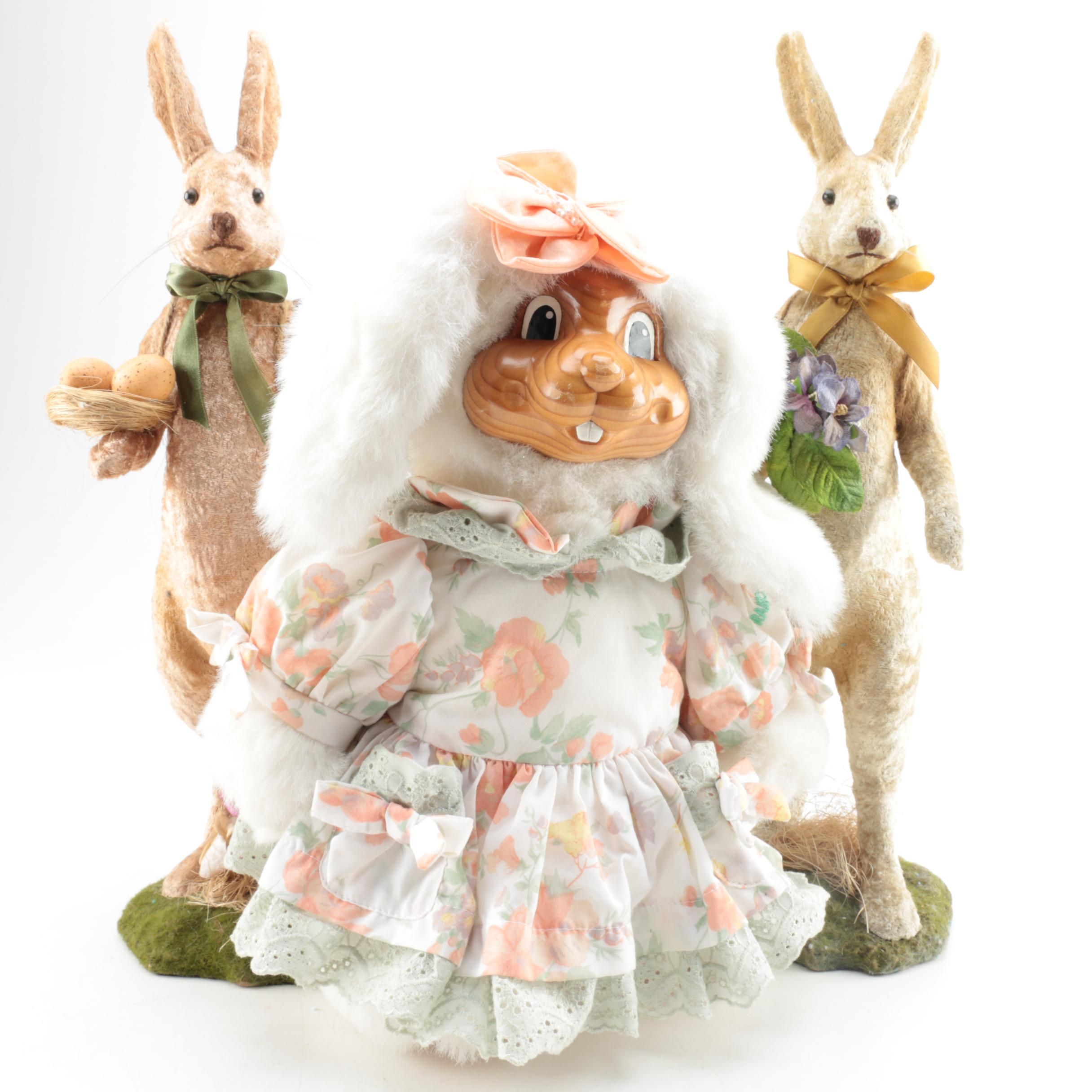 Easter Rabbit Figurines Featuring Robert Raikes Buttercup Bunny