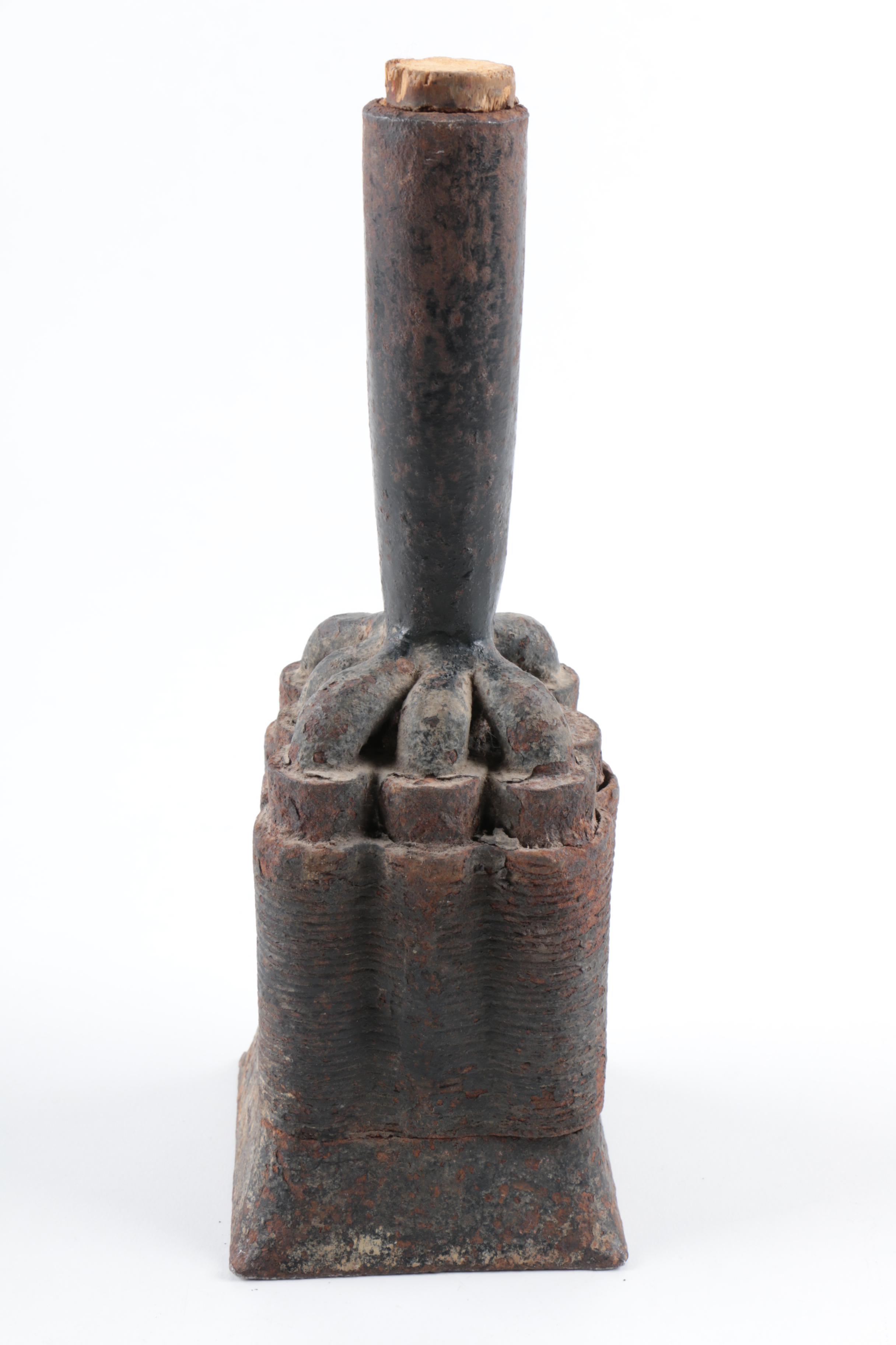 Antique Ming Dynasty Style Primitive Nine-Barreled Firearm