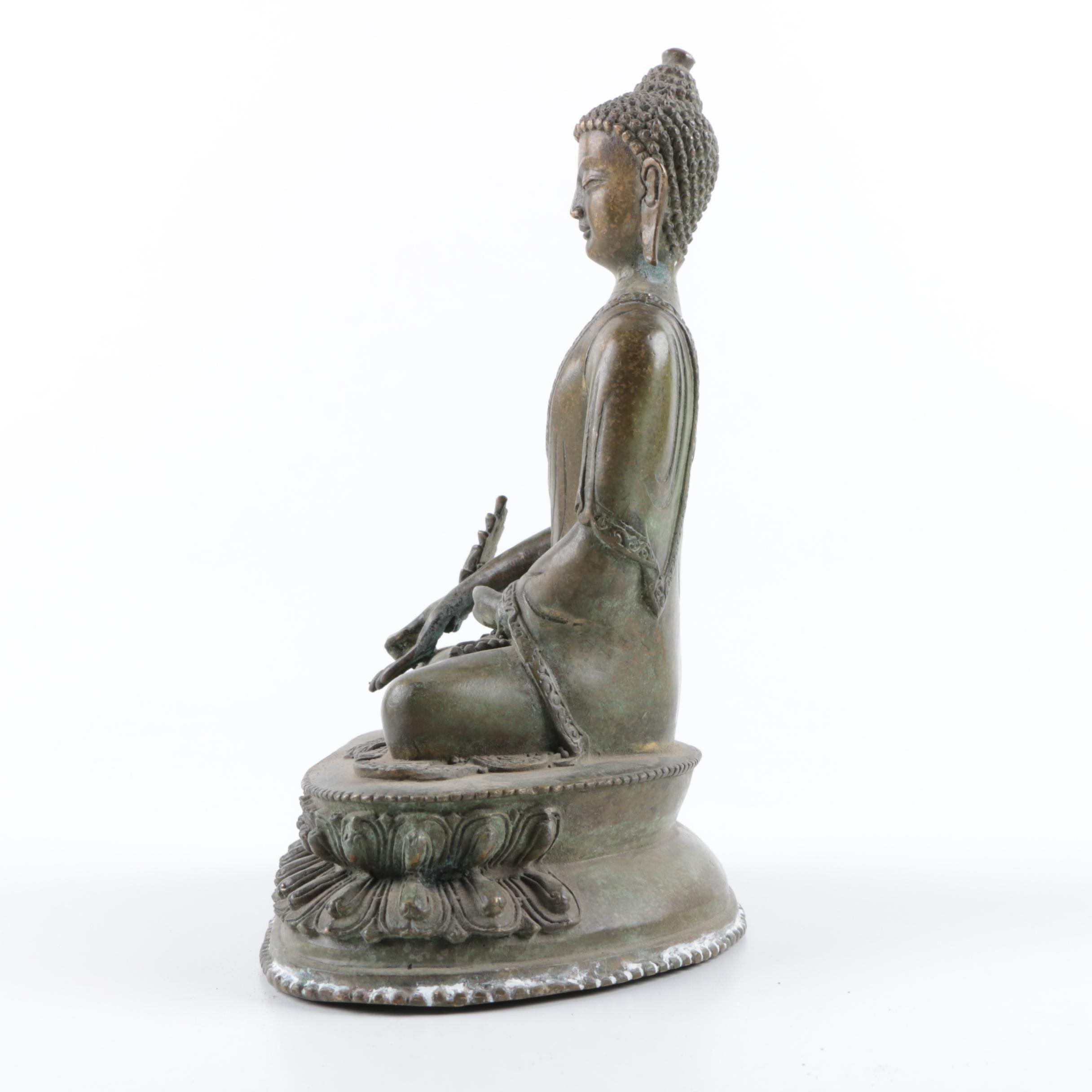 Metal Guatama Buddha Figurine