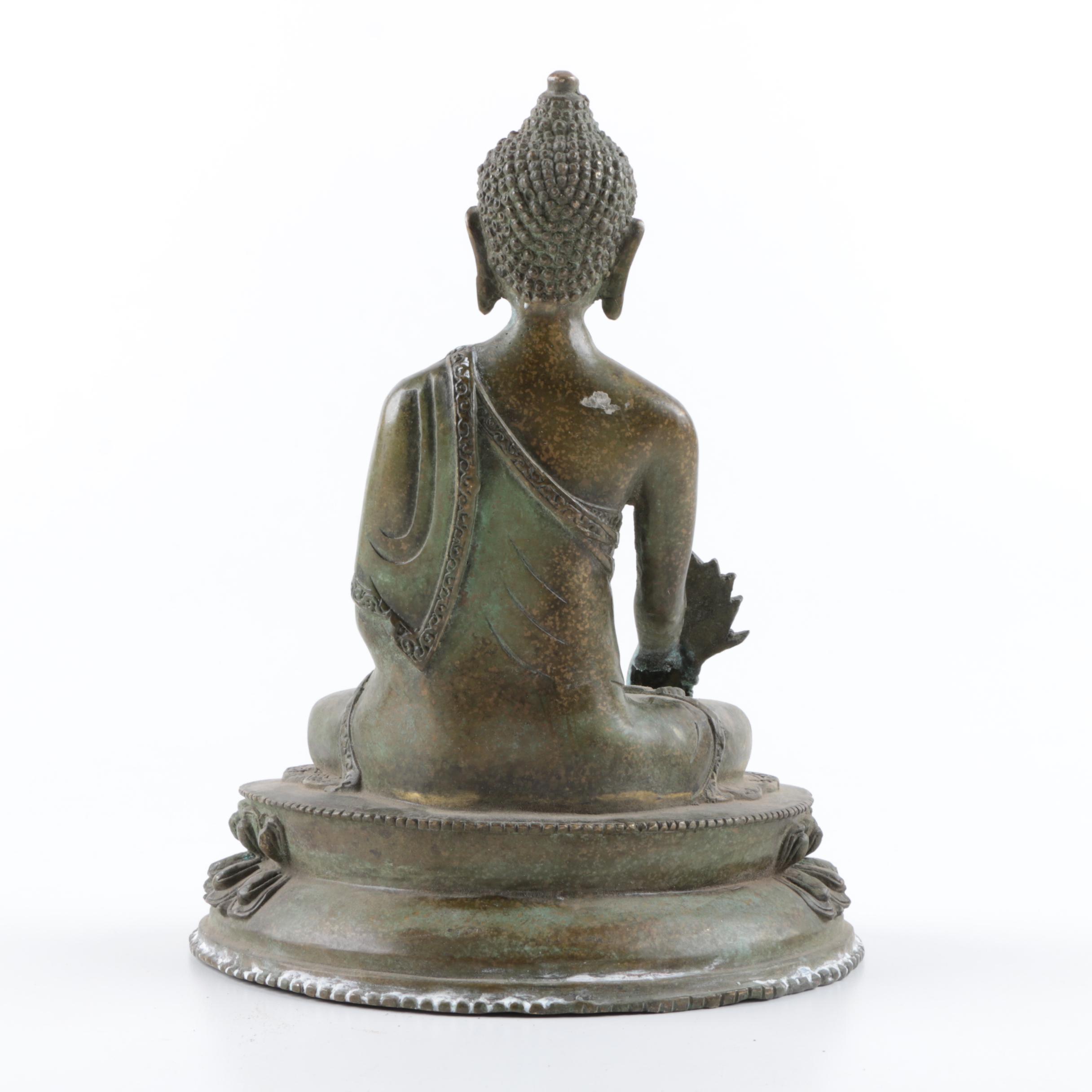 Metal Guatama Buddha Figurine