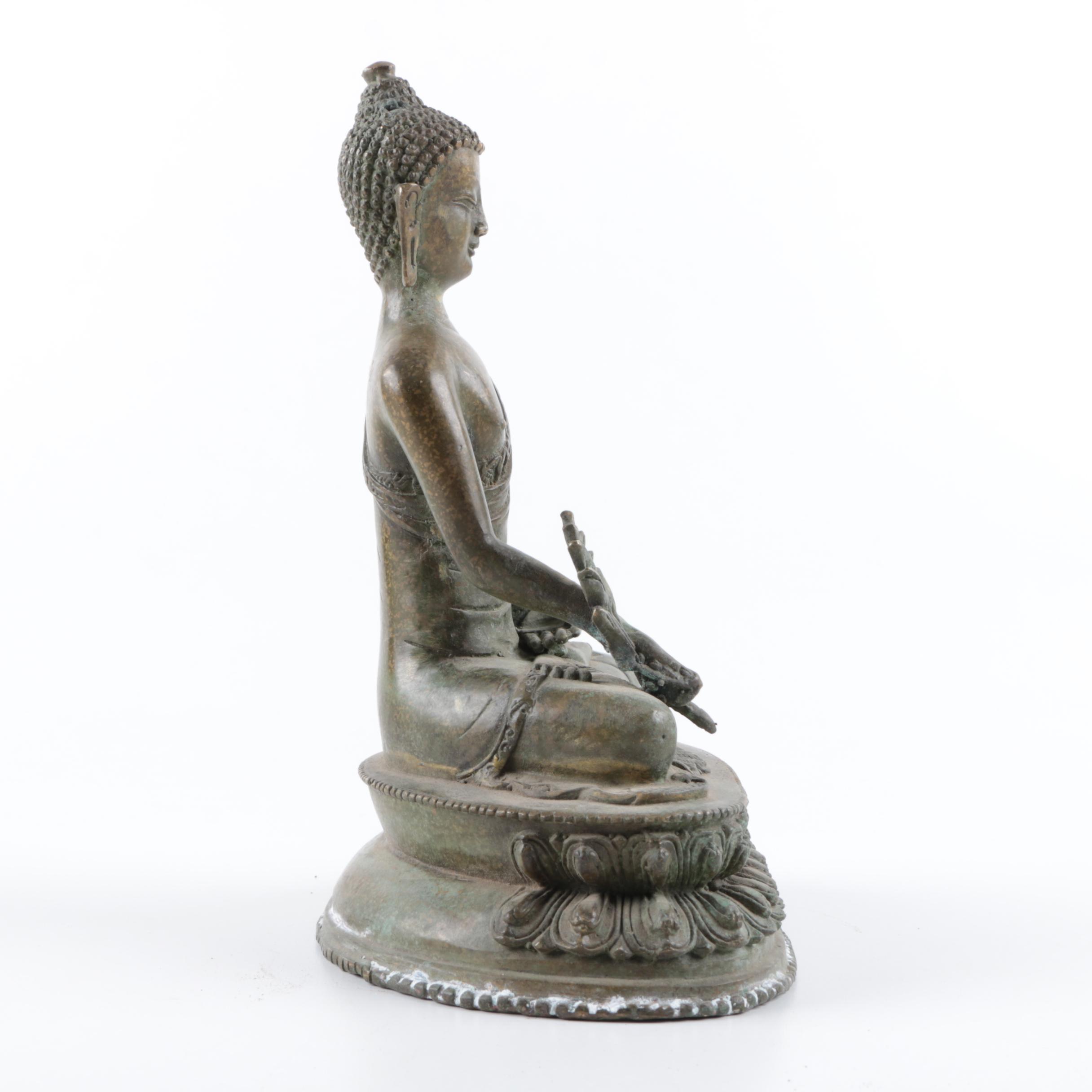 Metal Guatama Buddha Figurine