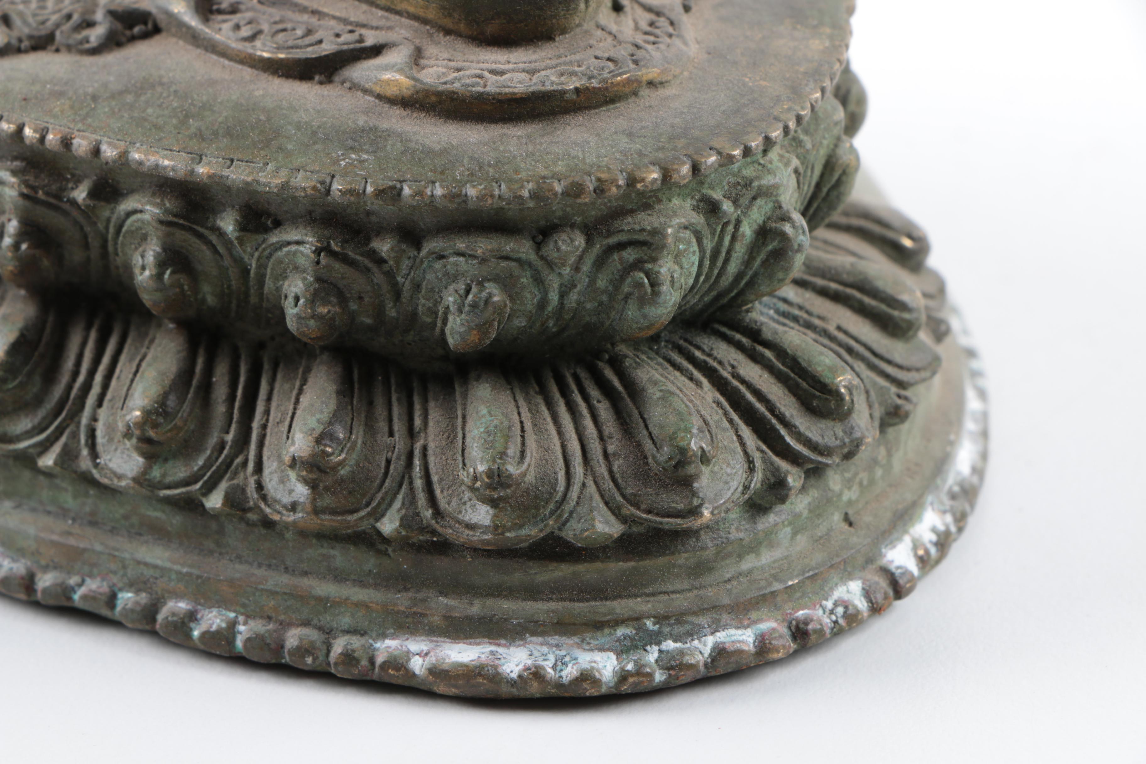 Metal Guatama Buddha Figurine