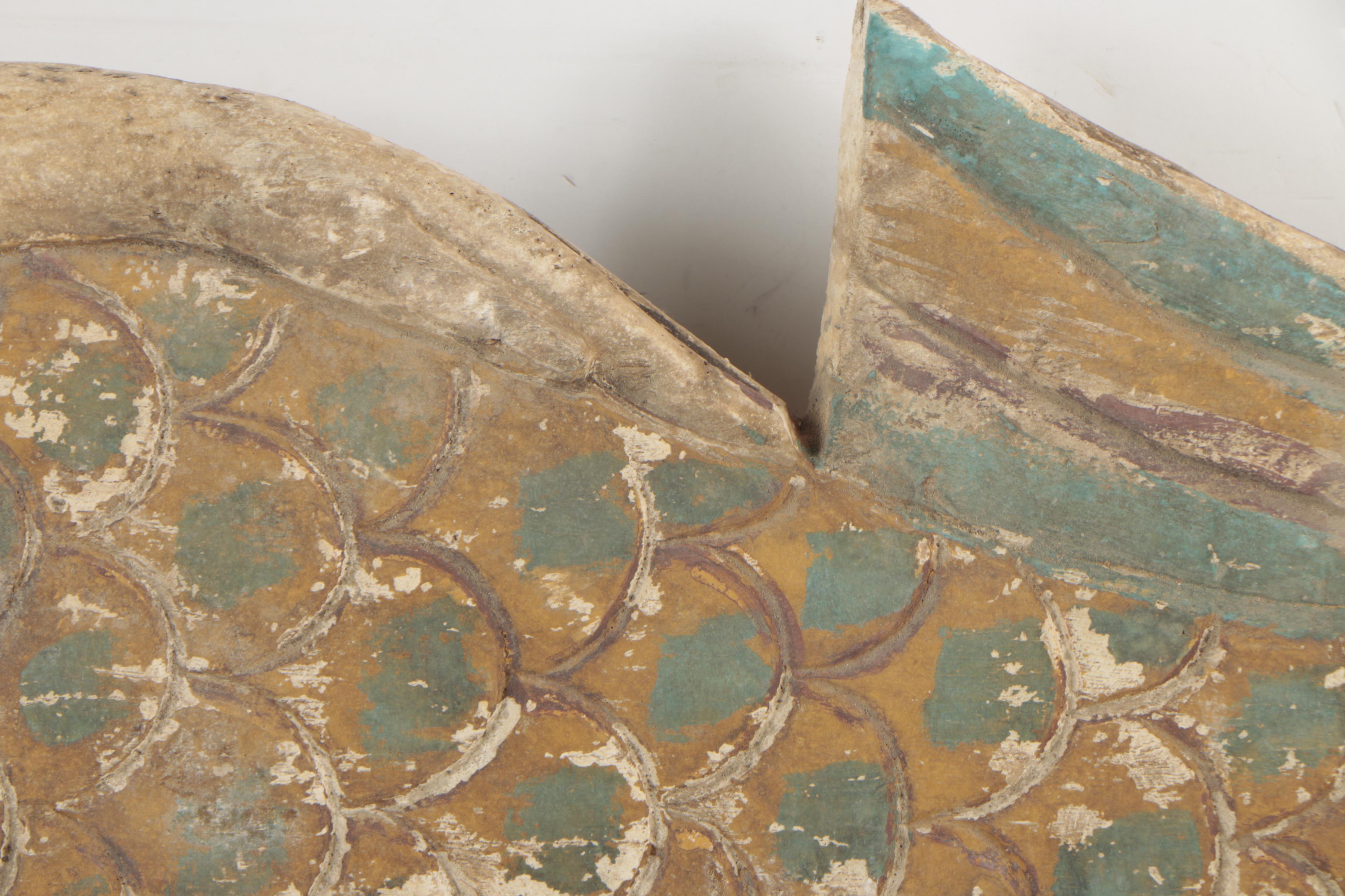 Carved Folk Art-Style Mermaid Sculpture