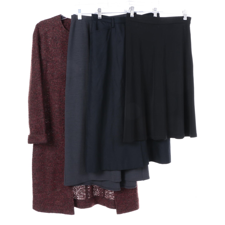 Women's Skirts and Cardigan Including Eileen Fisher Petite and DKNY