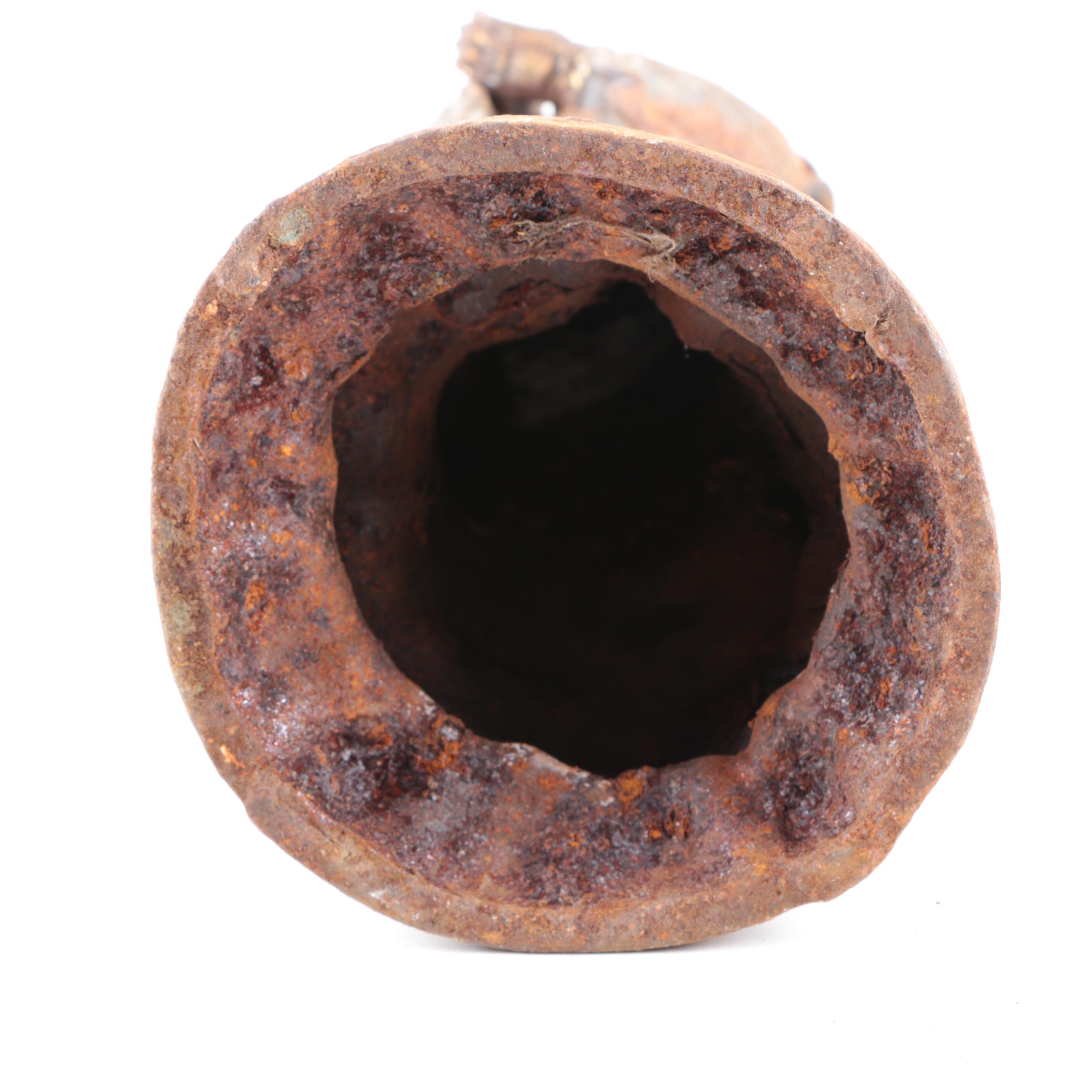 Antique Chinese Cast Iron Guanyin Statue