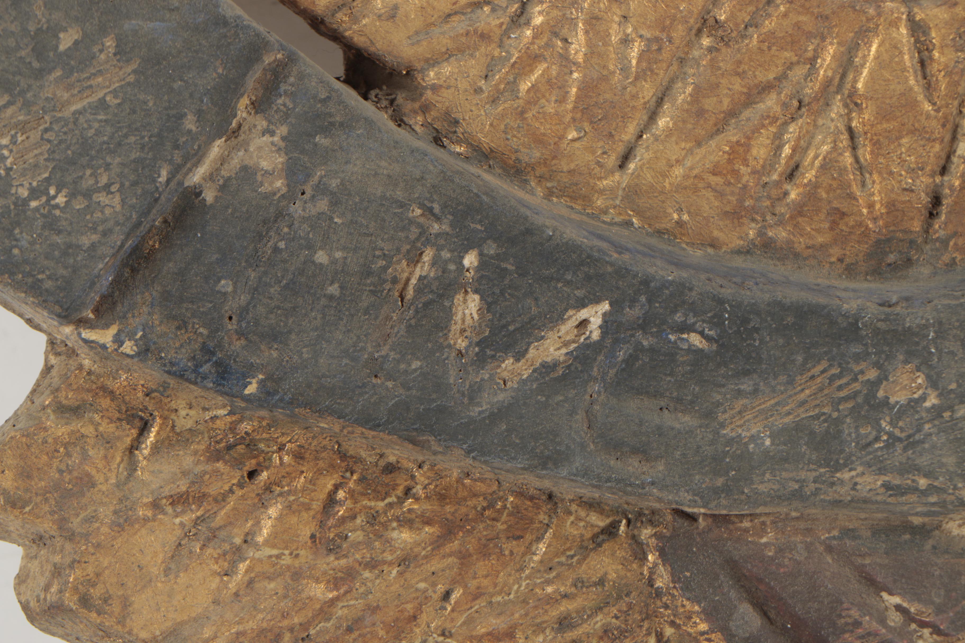 Folk Art-Style Carved Wooden Eagle "Live and Let Live"