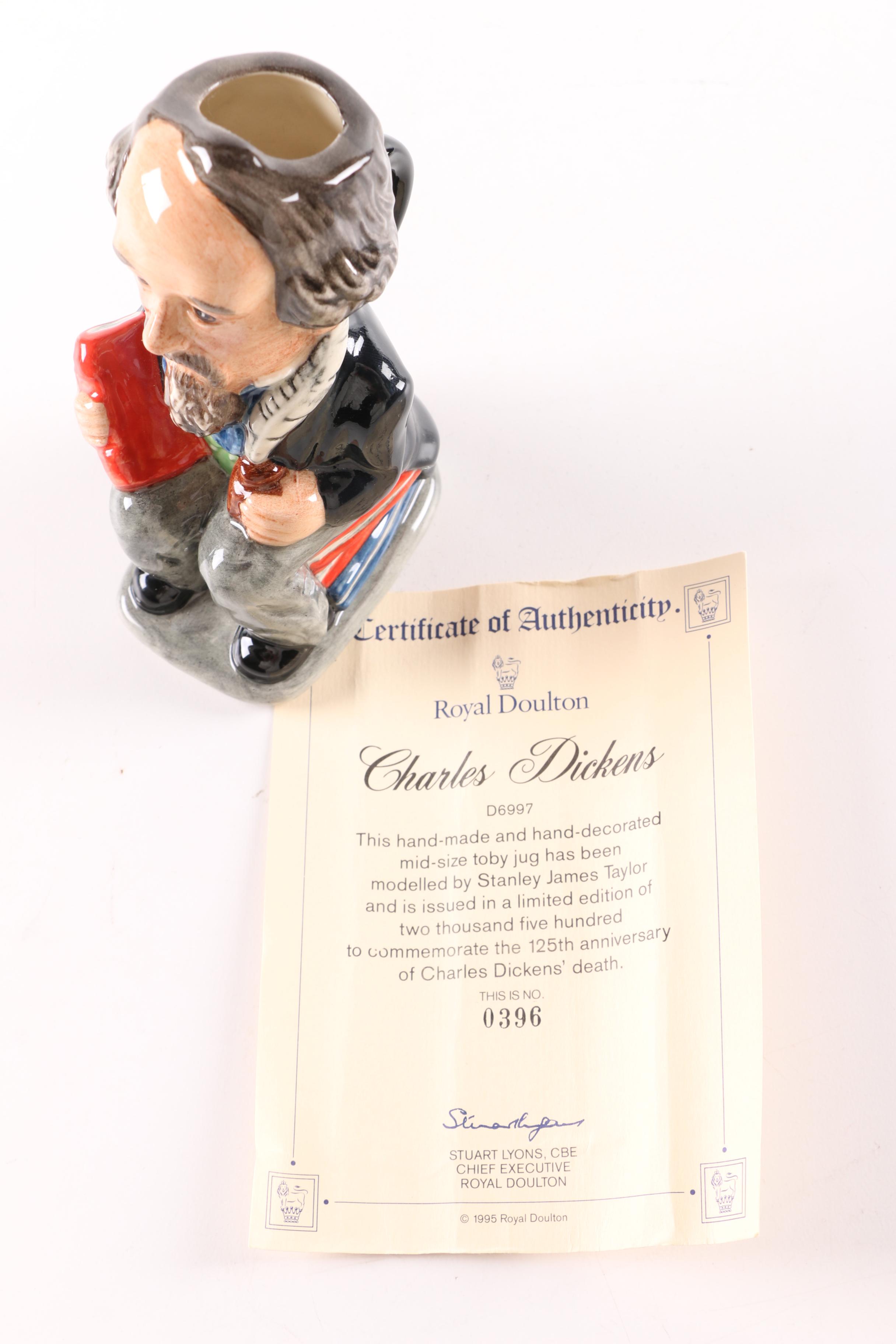 Royal Doulton "Charles Dickens" D6997 Limited Edition Character Jug