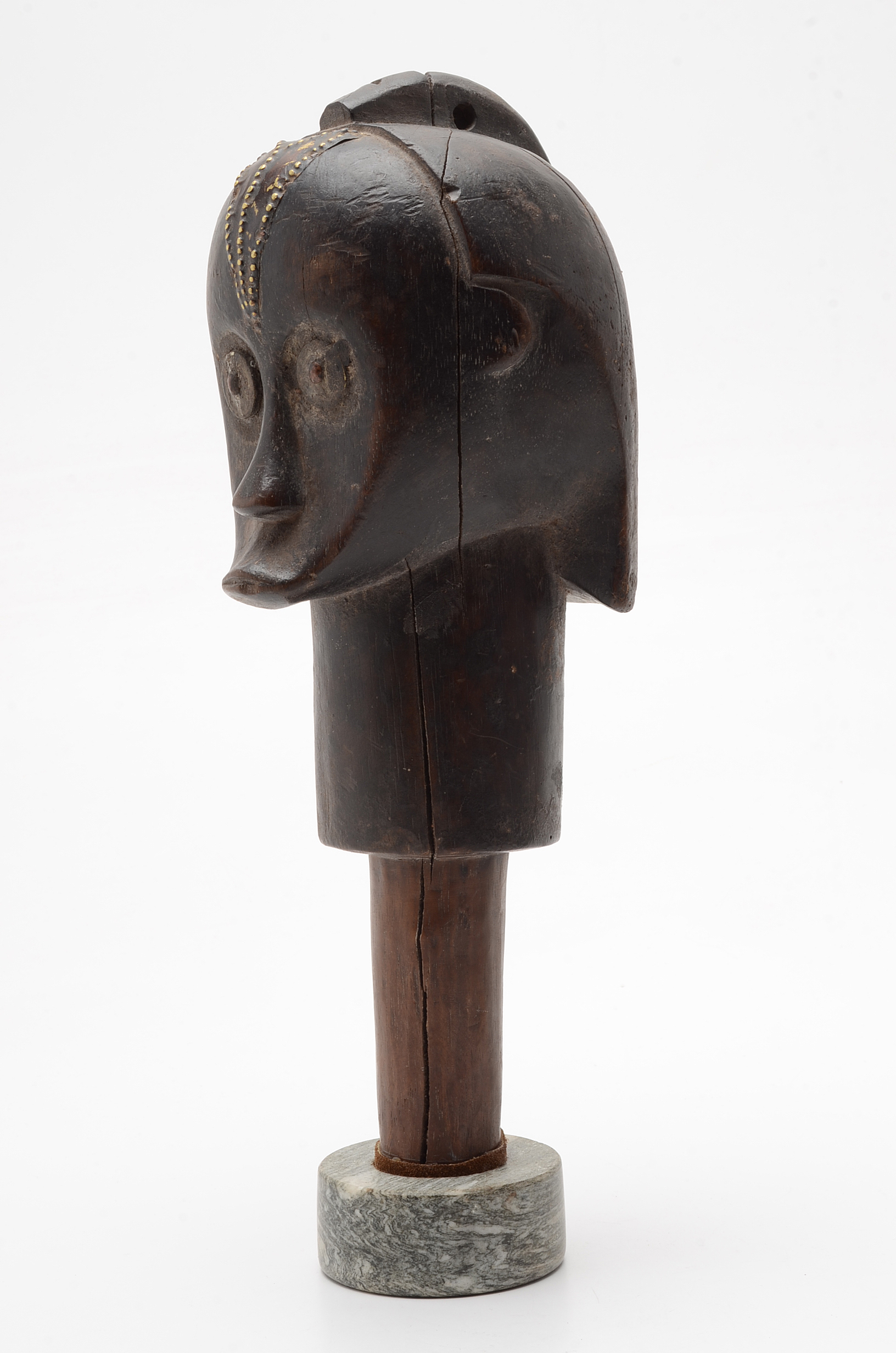 Early 20th Century Fang Culture Guardian Head (Nlo Bieri), Gabon, Africa