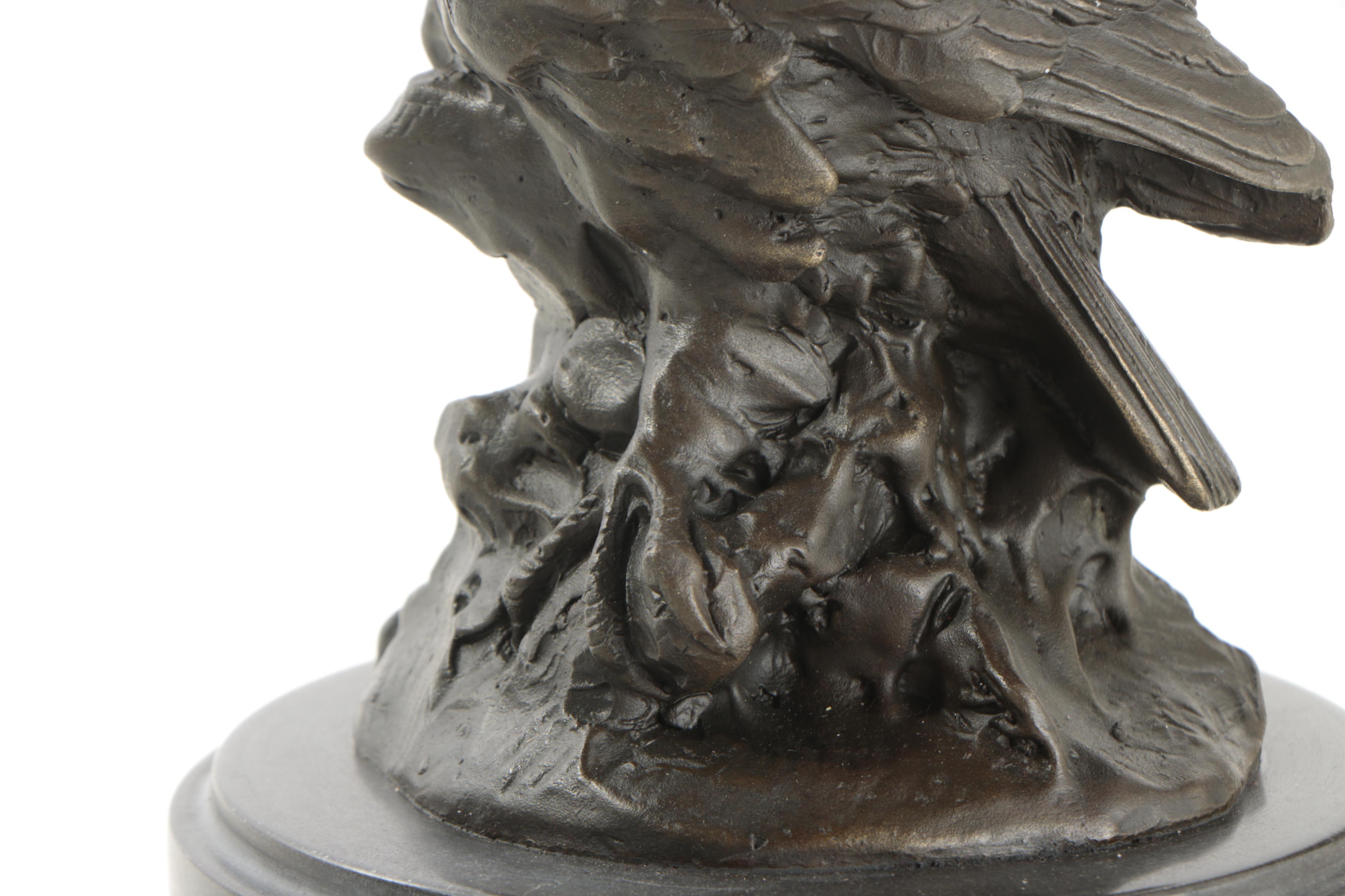 Brass Owl Sculpture After Milo