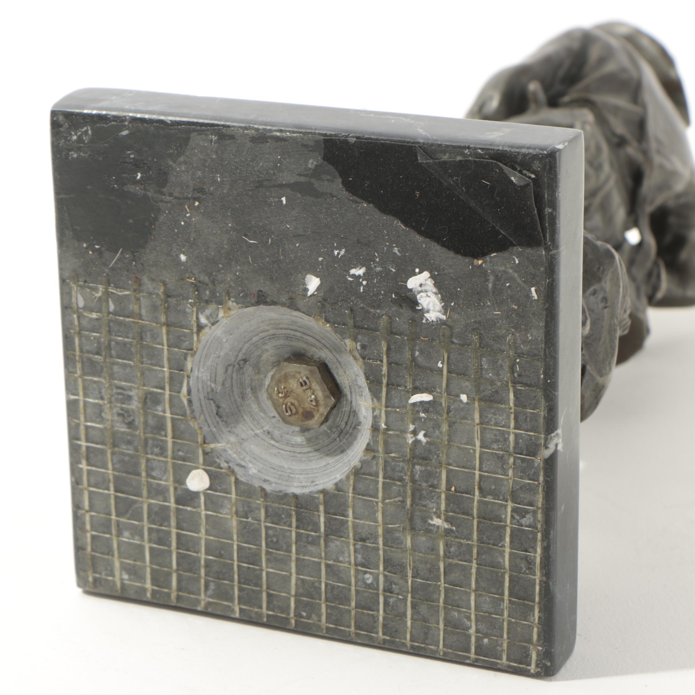 Bronze-Tone Cowboy Sculpture