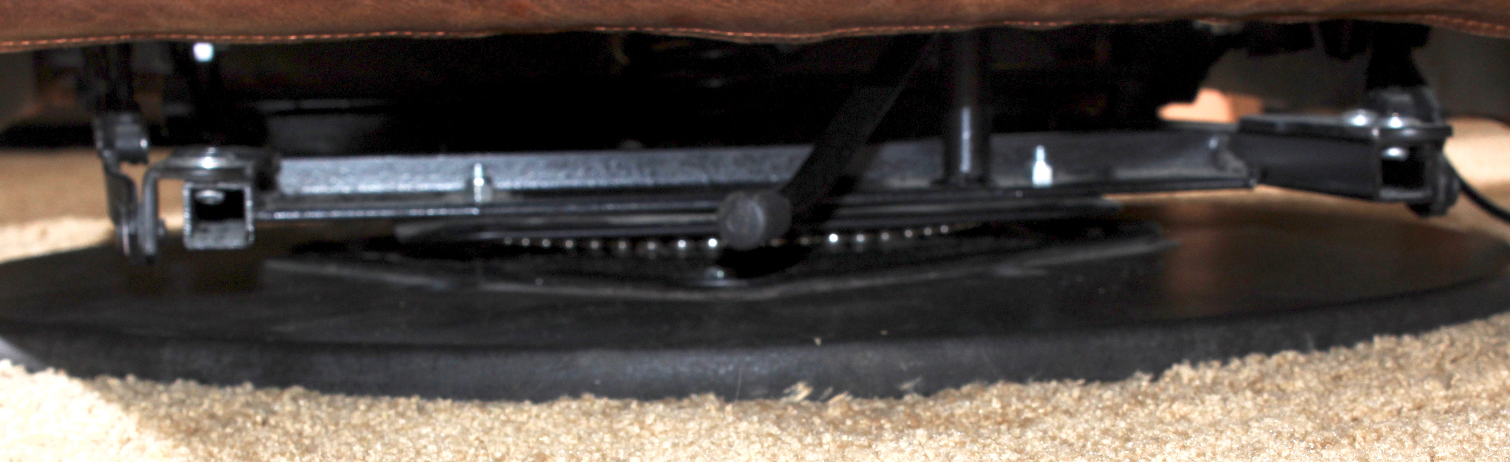 Brown Leather Swivel Recliner