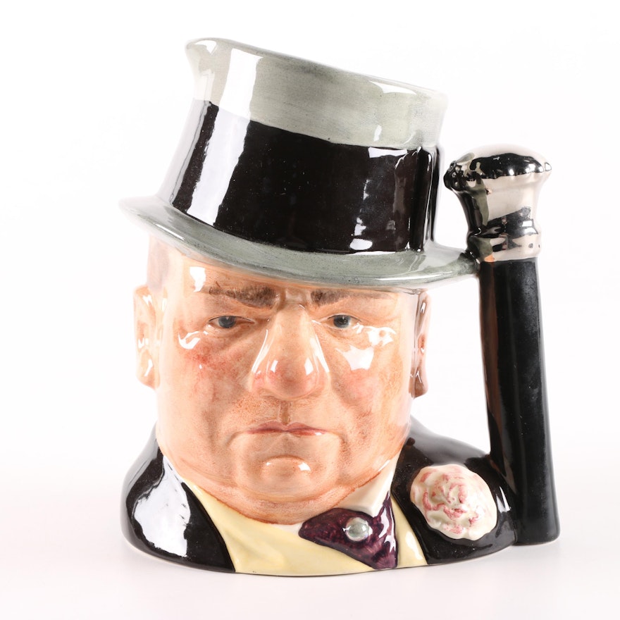 Limited Edition Royal Doulton "W.C. Fields" Character Jug, Circa 1983-1986