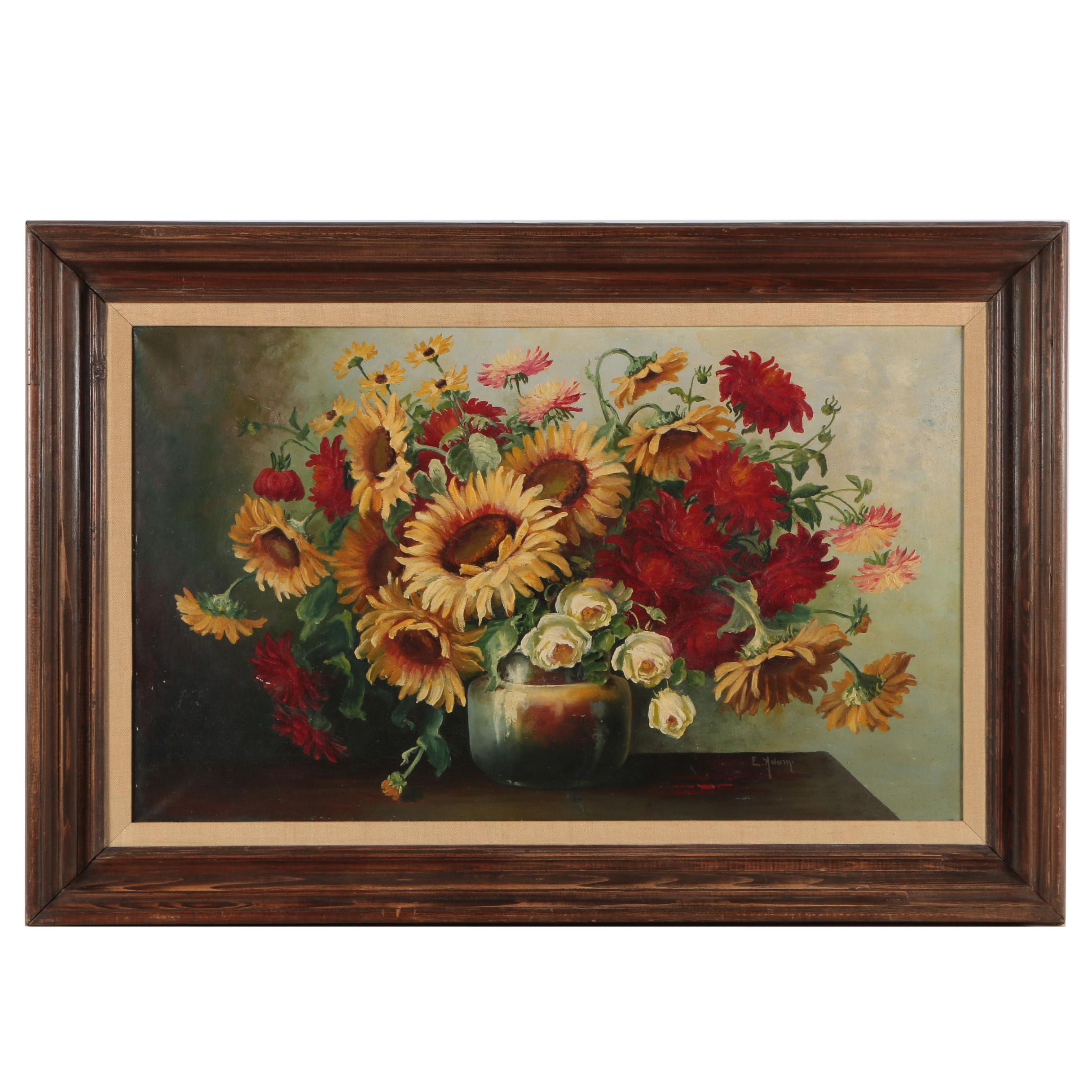 Floral Still Life Oil Painting