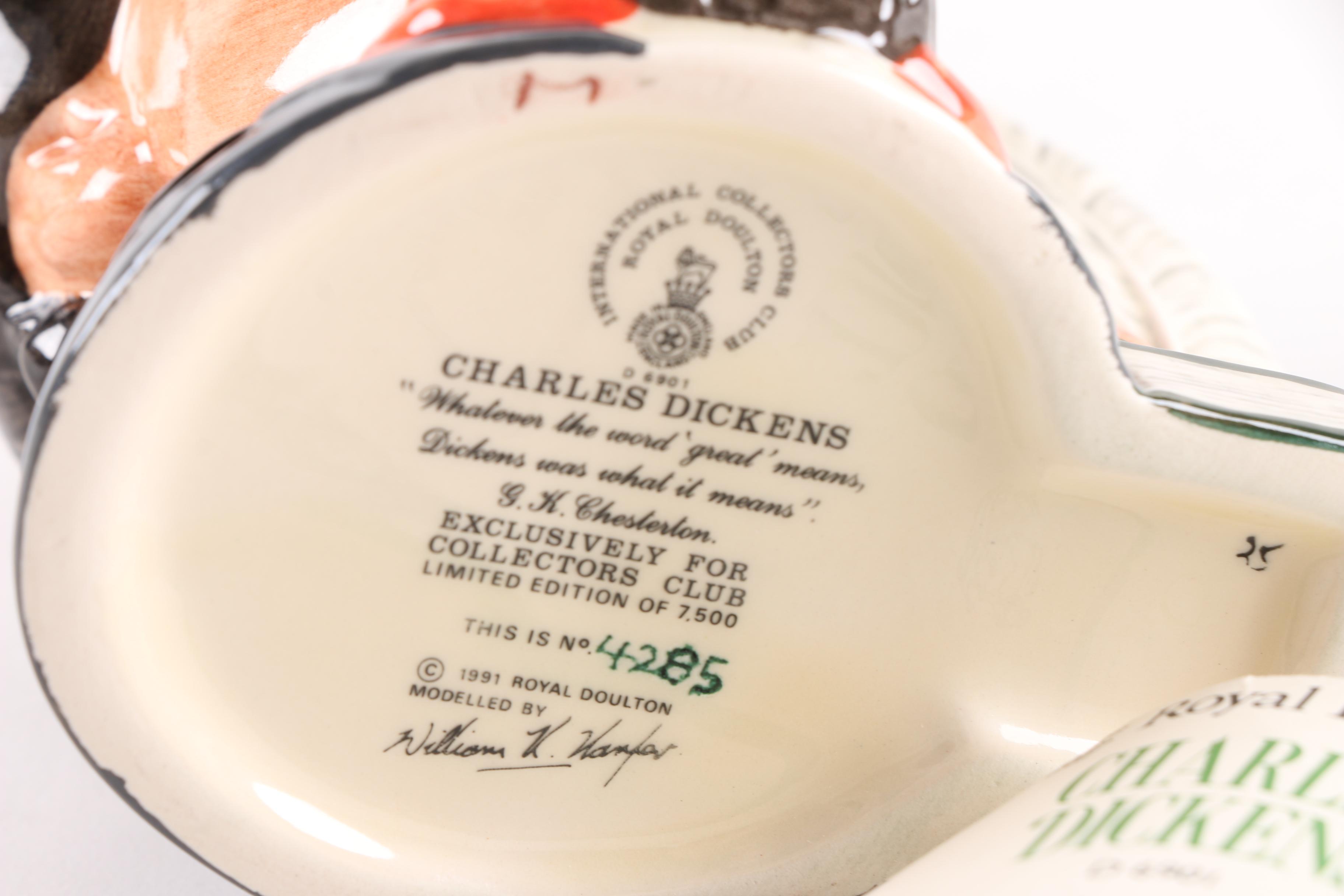 1991 Royal Doulton "Charles Dickens" Character Mug