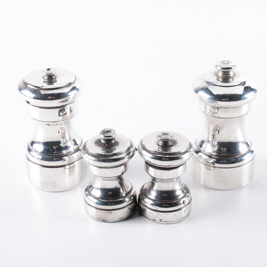 Peugeot and Revere Sterling Silver Pepper Mills