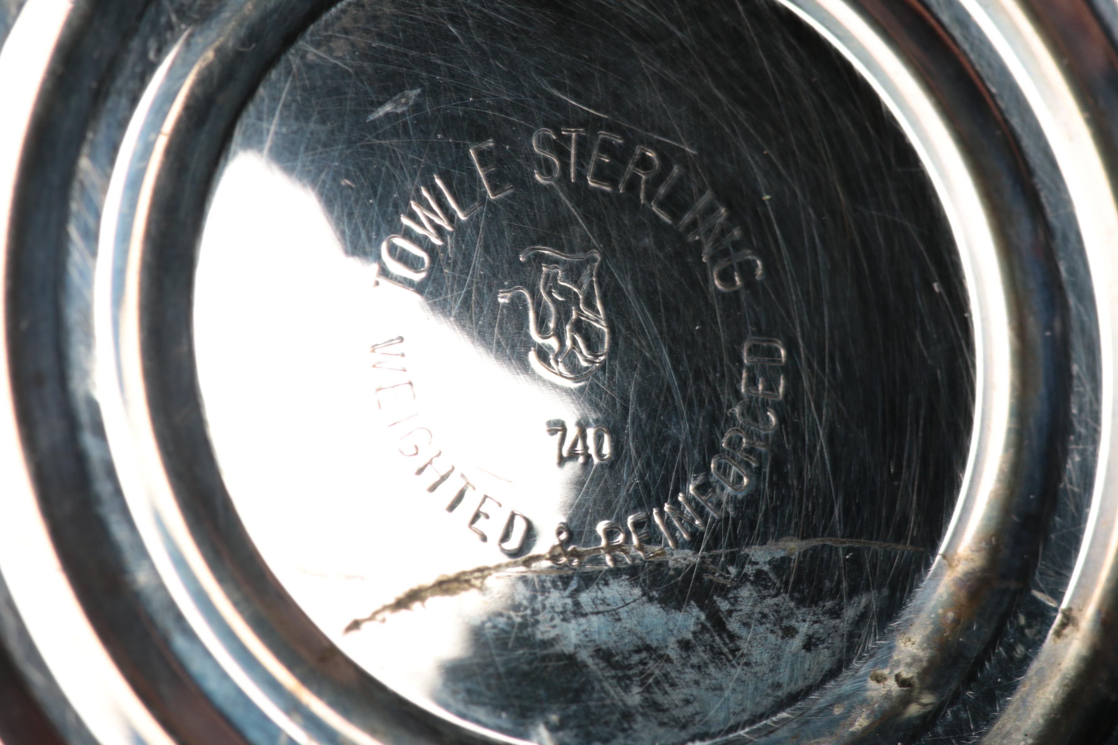 International Silver "Prelude" and Towle Weighted Sterling Silver Bud Vases