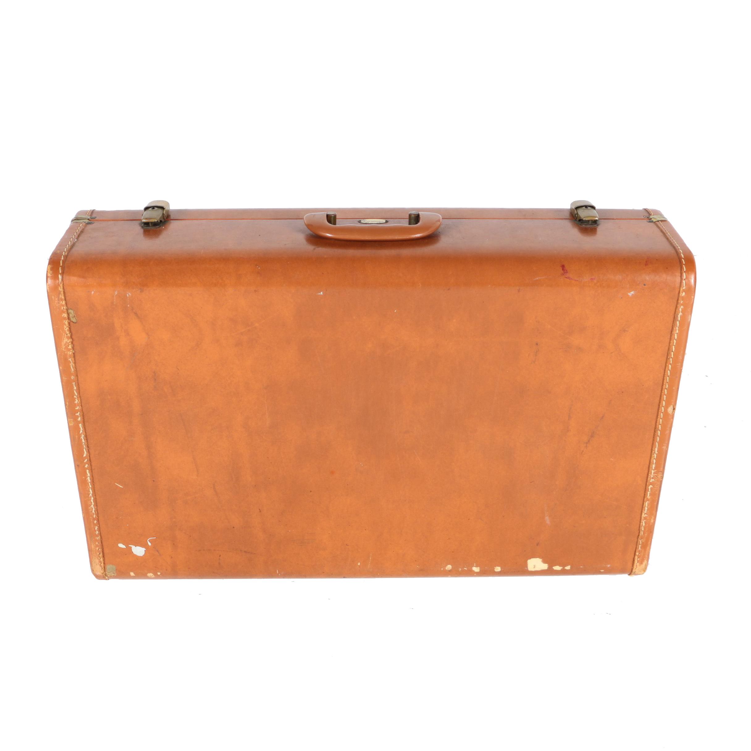 Vintage Maximillian Faux Leather Suitcase