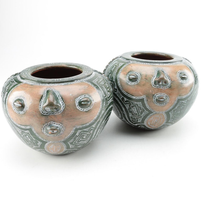 Brazailian Earthenware Pottery Bowls