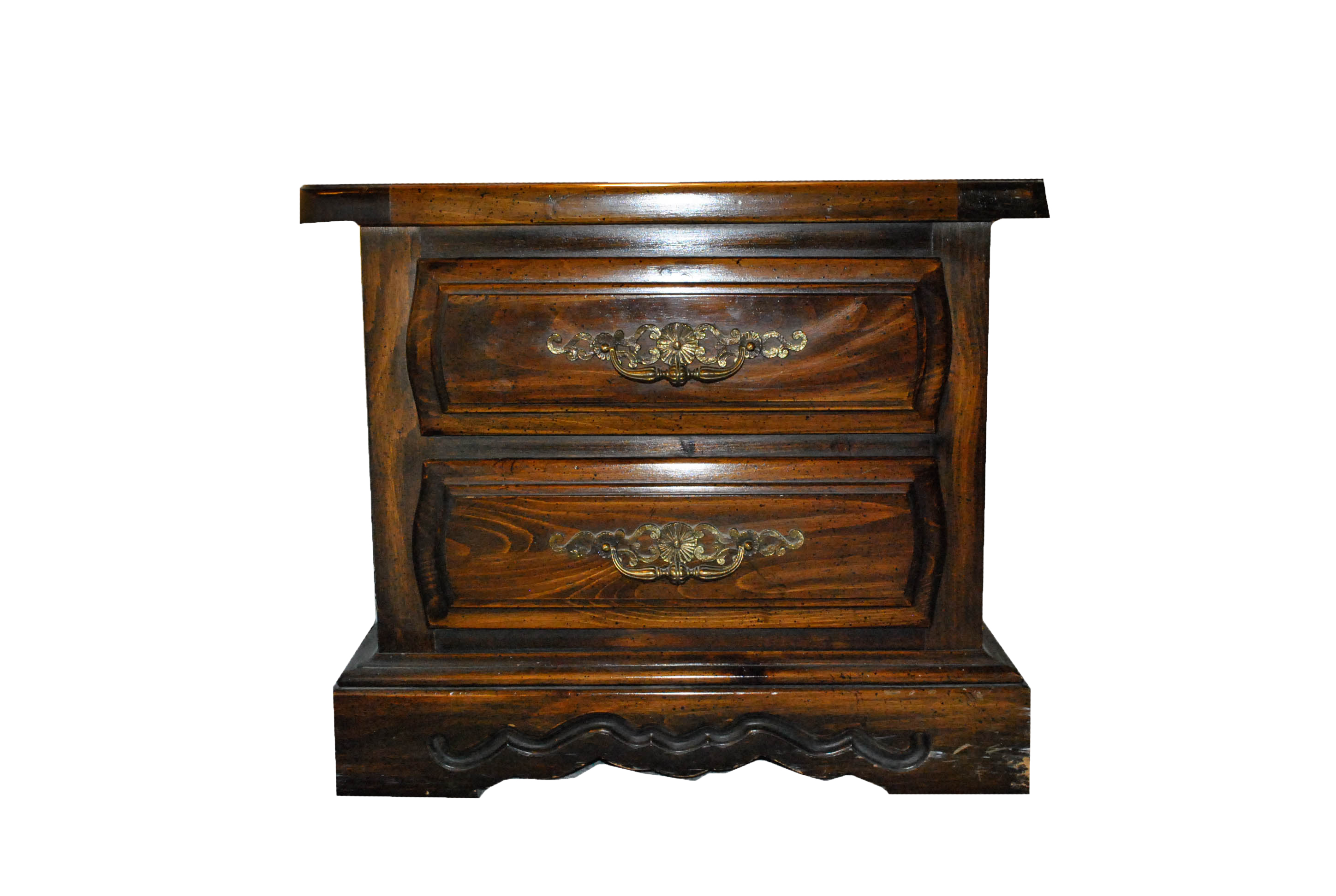 Mid-Century Pine Nightstand