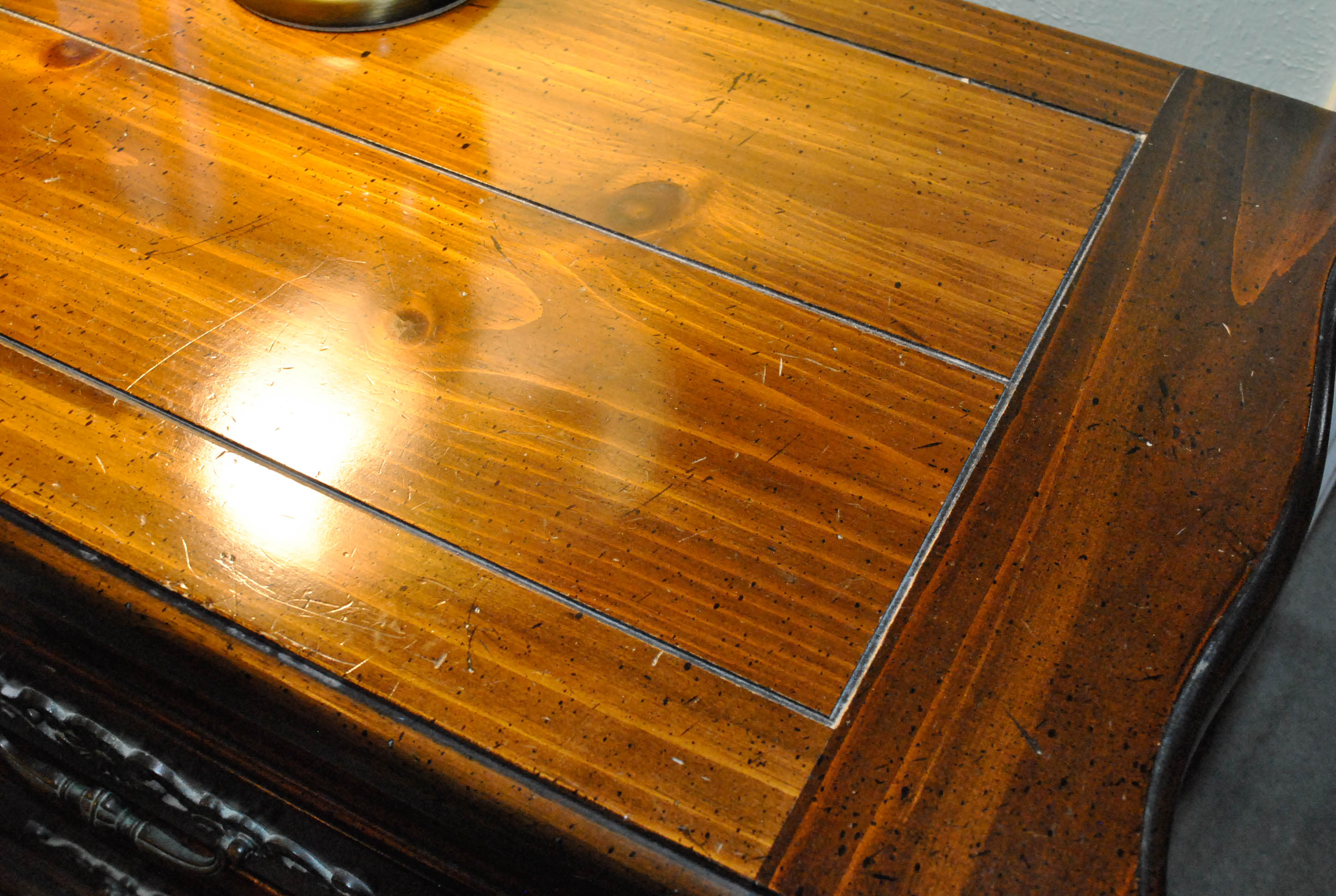 Mid-Century Pine Nightstand