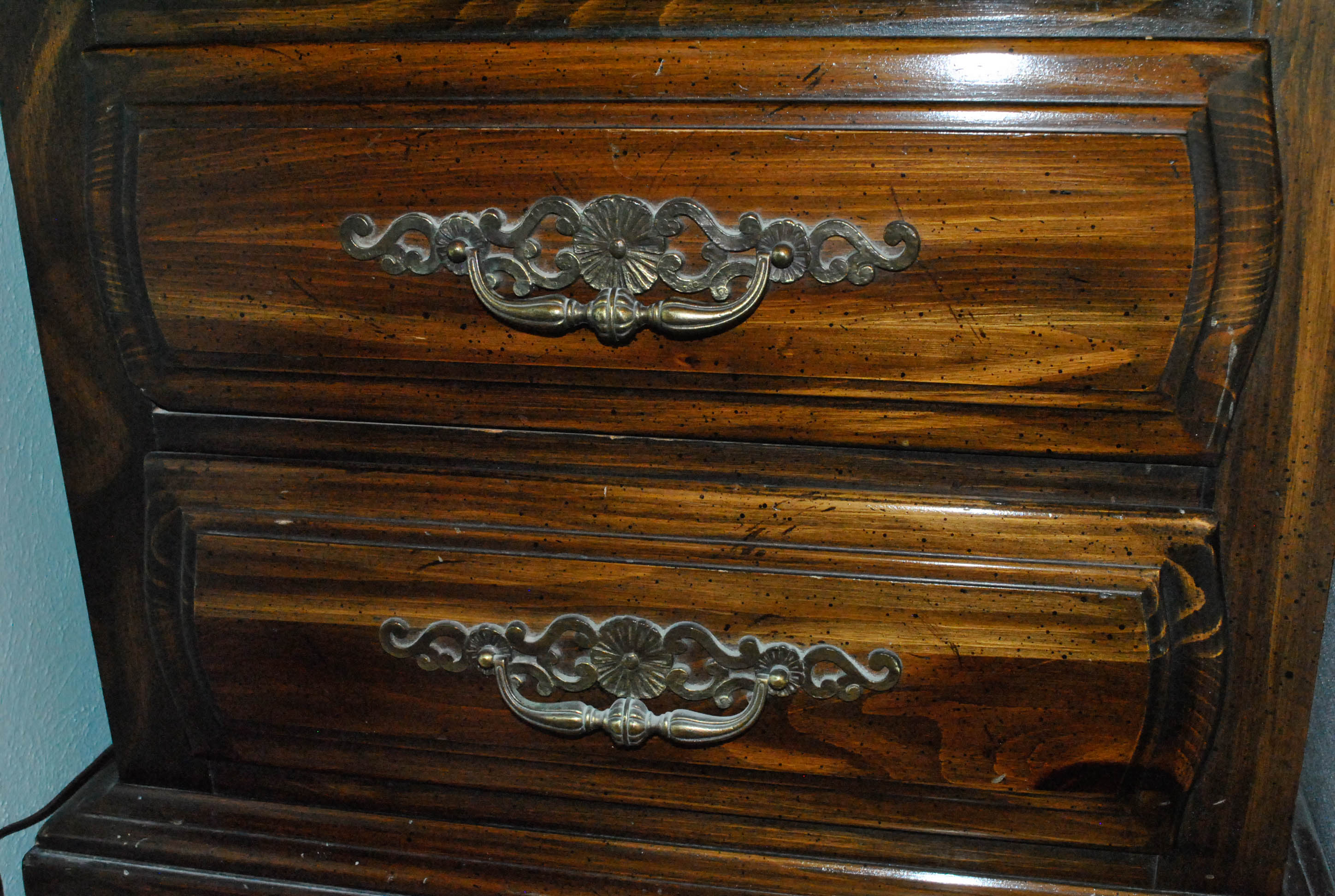Mid-Century Pine Nightstand