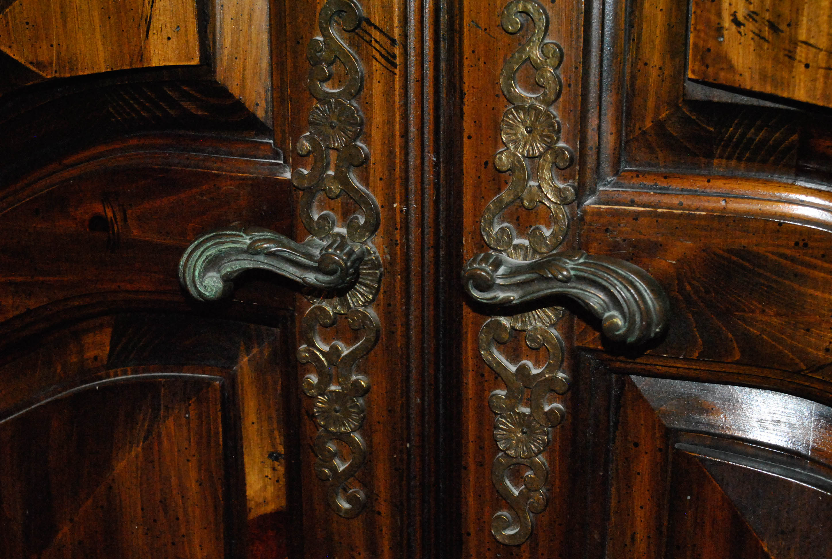 Mid-Century Pine Wardrobe Cabinet