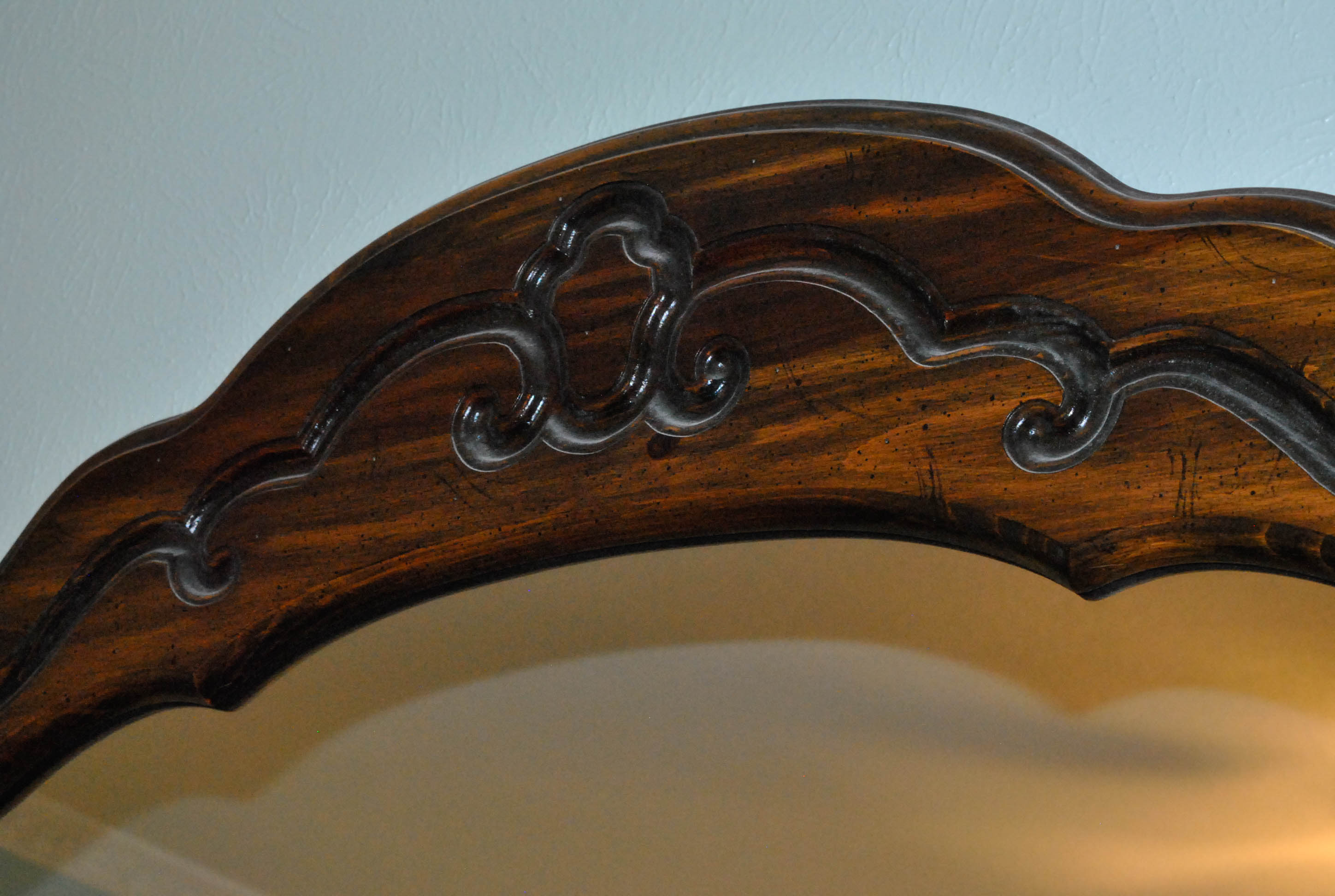 Mid-Century Pine Dresser with Mirror