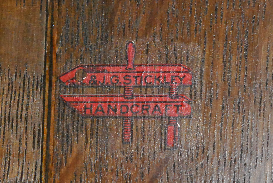 Antique L. & J.G. Stickley Oak China Cabinet