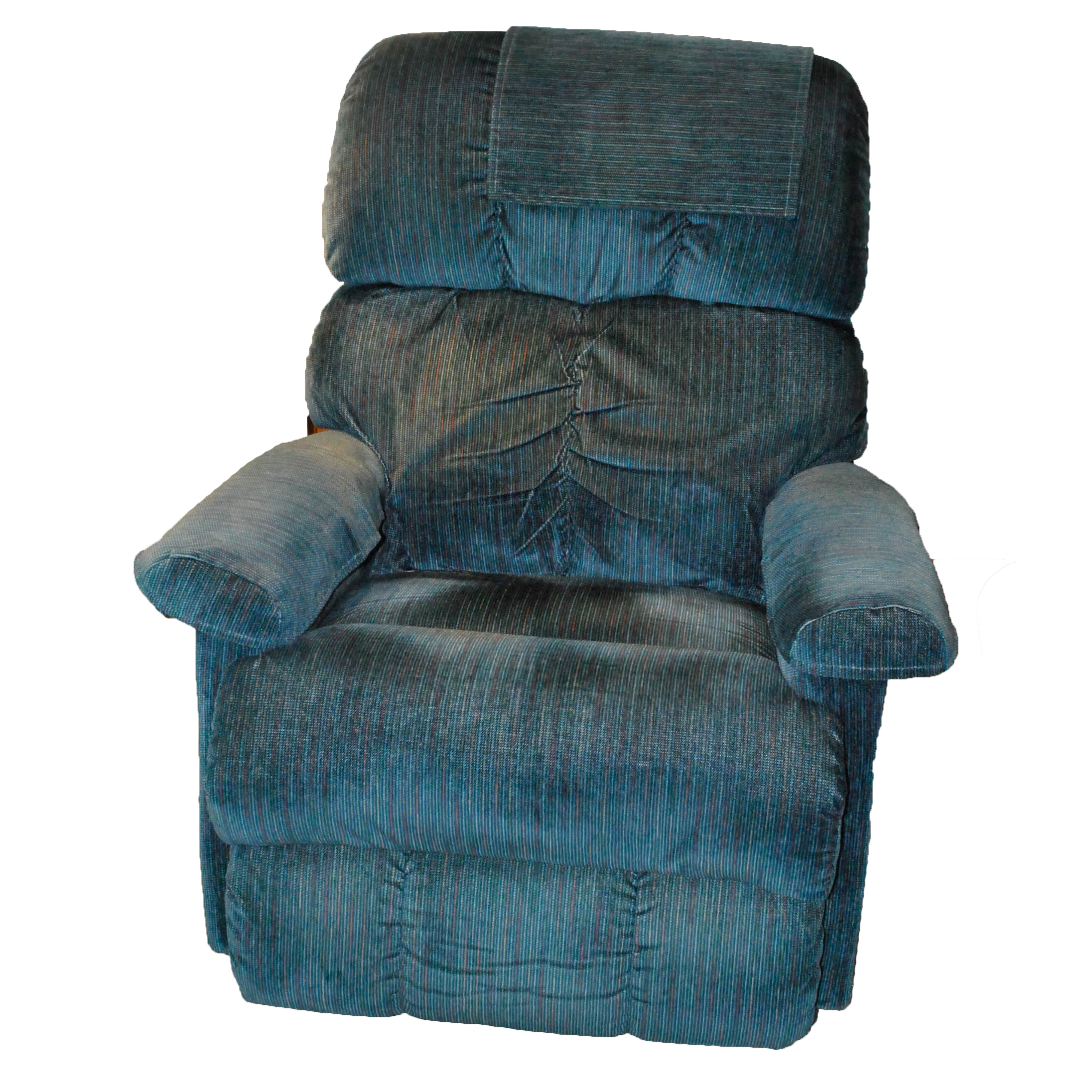Blue Upholstered Recliner