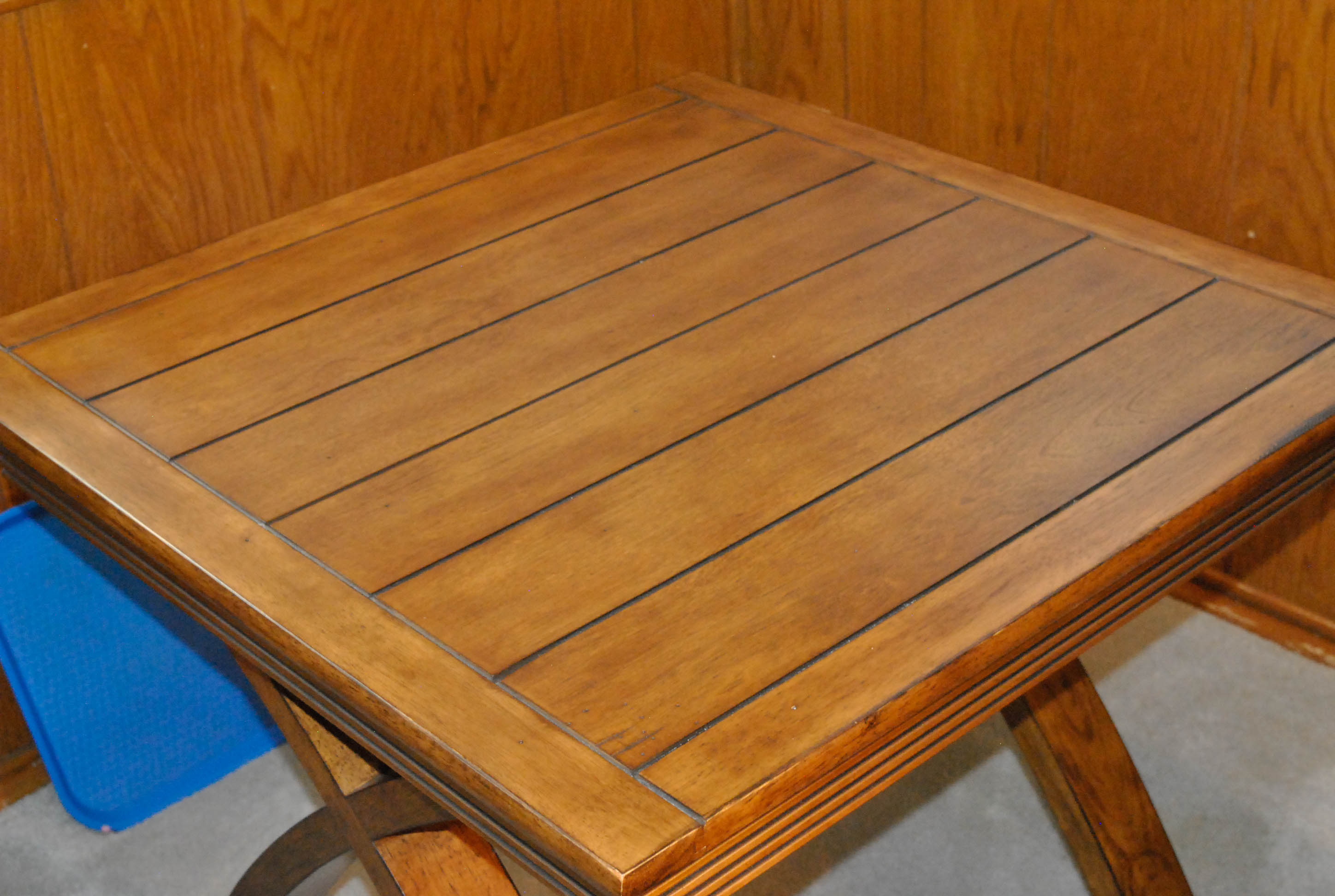 Wooden X- Base Side Table