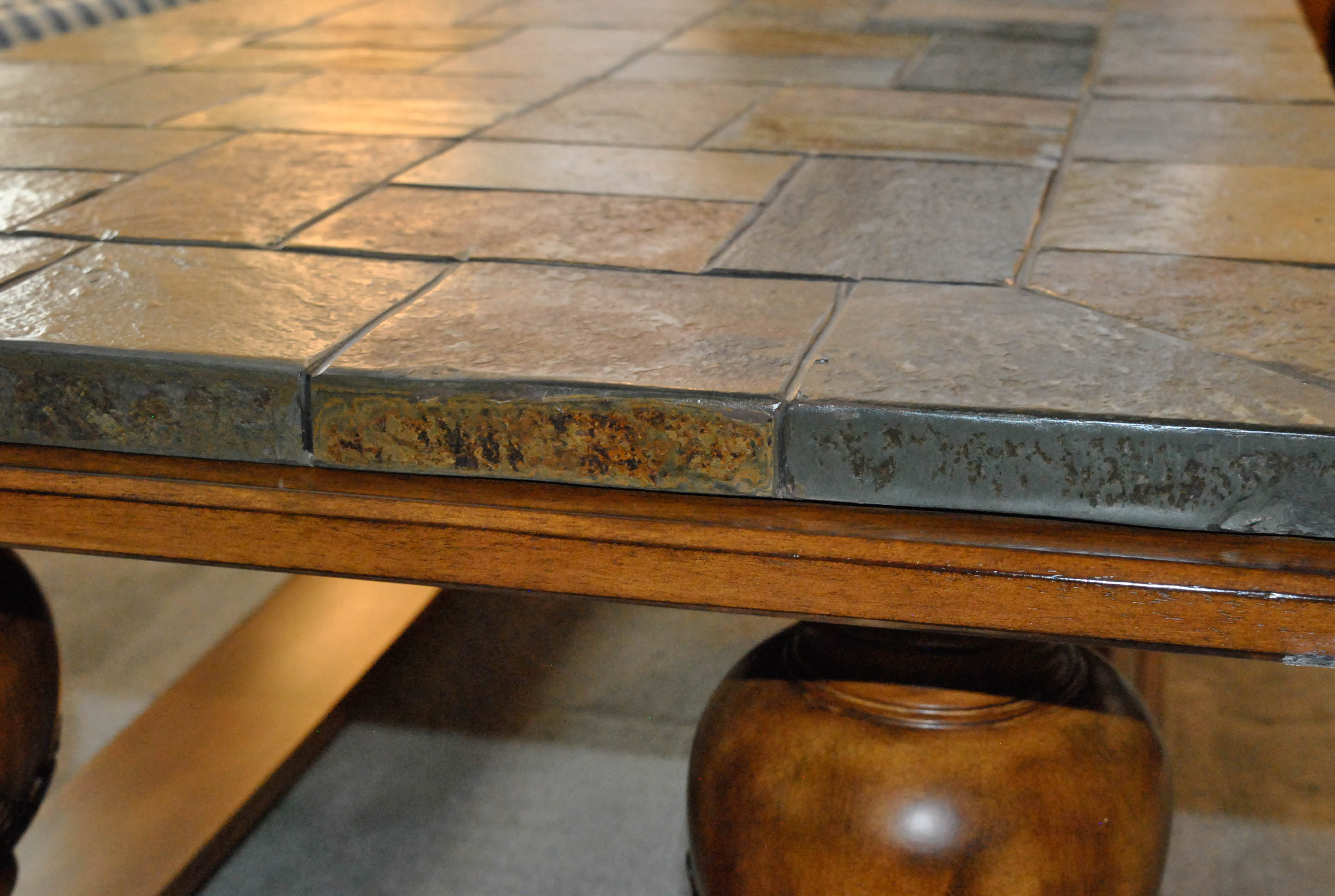 Mosaic Slate Top Coffee Table