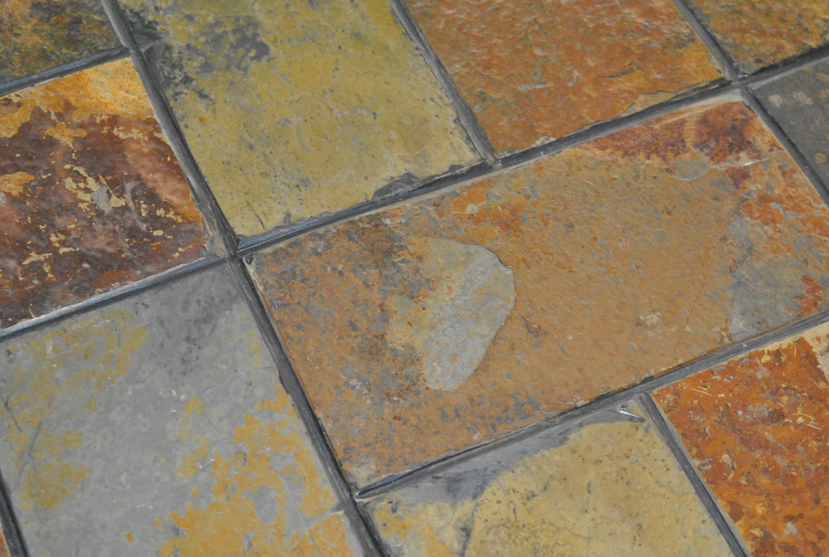 Mosaic Slate Top Coffee Table