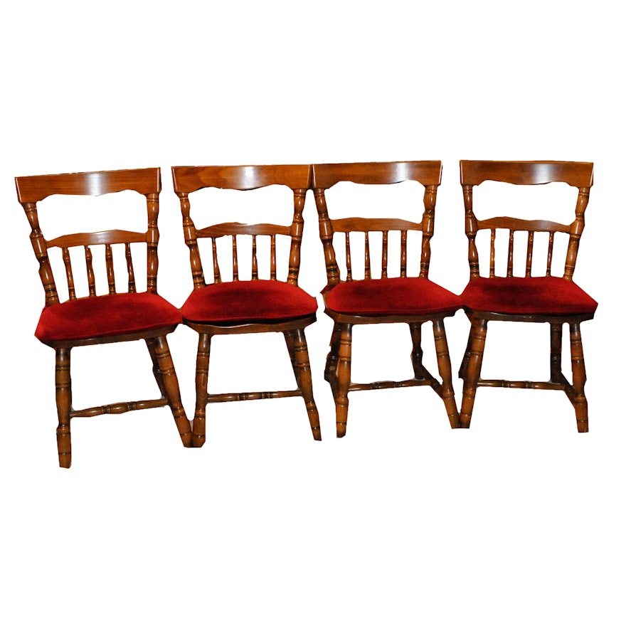 Early American Style Maple Side Chairs
